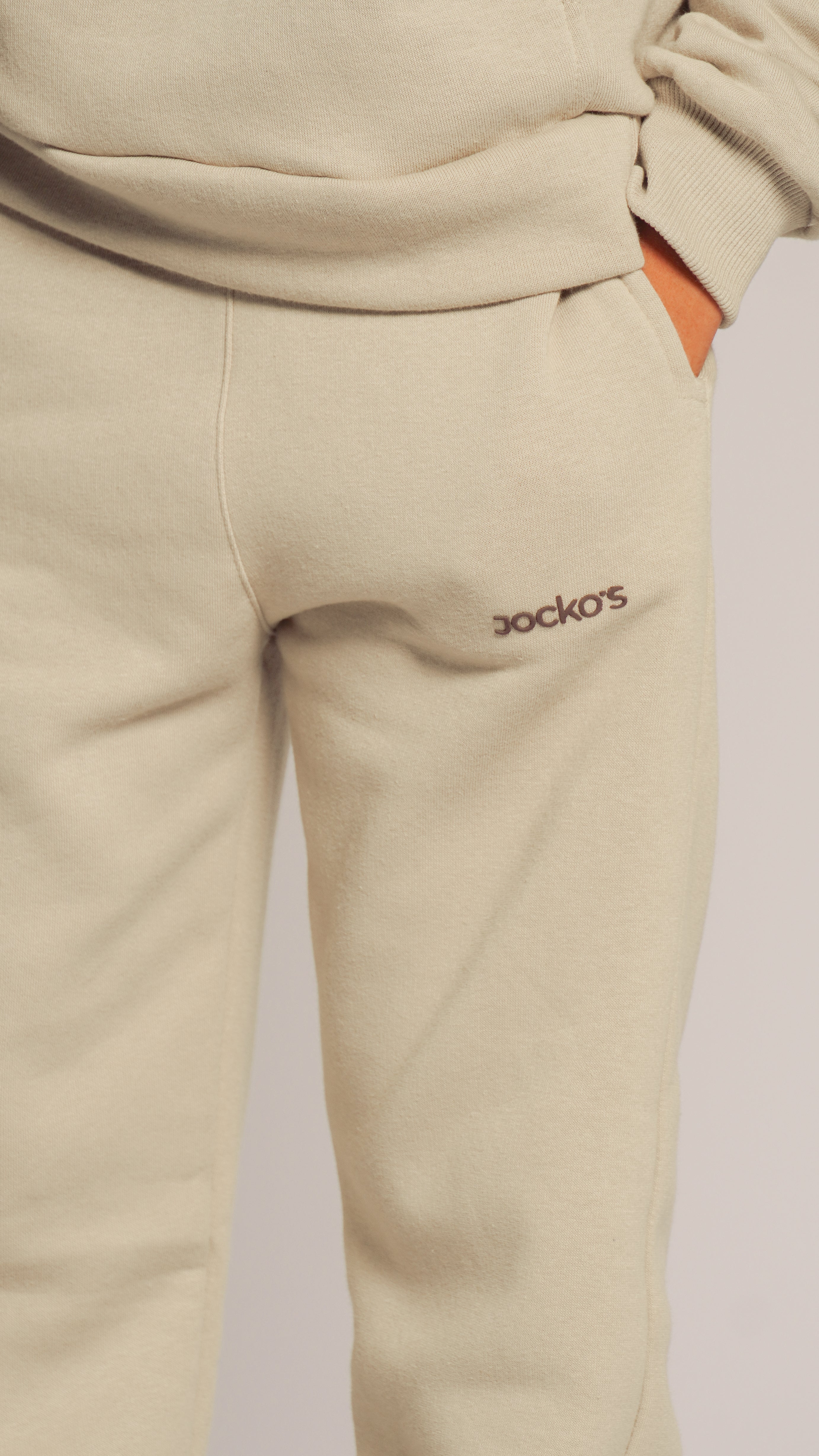 Calça Moletom Kids Unissex - Bege