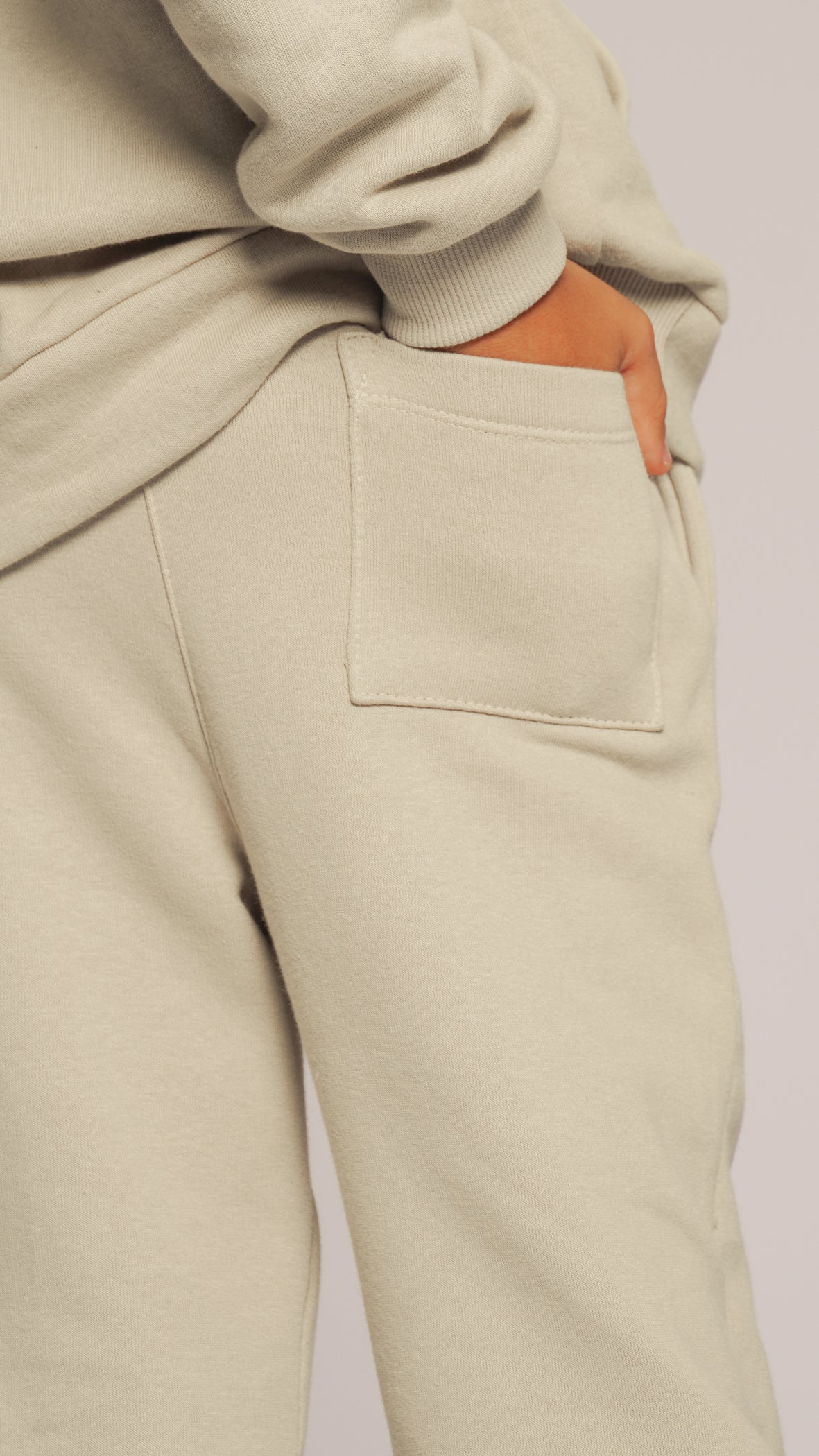 Calça Moletom Kids Unissex - Bege