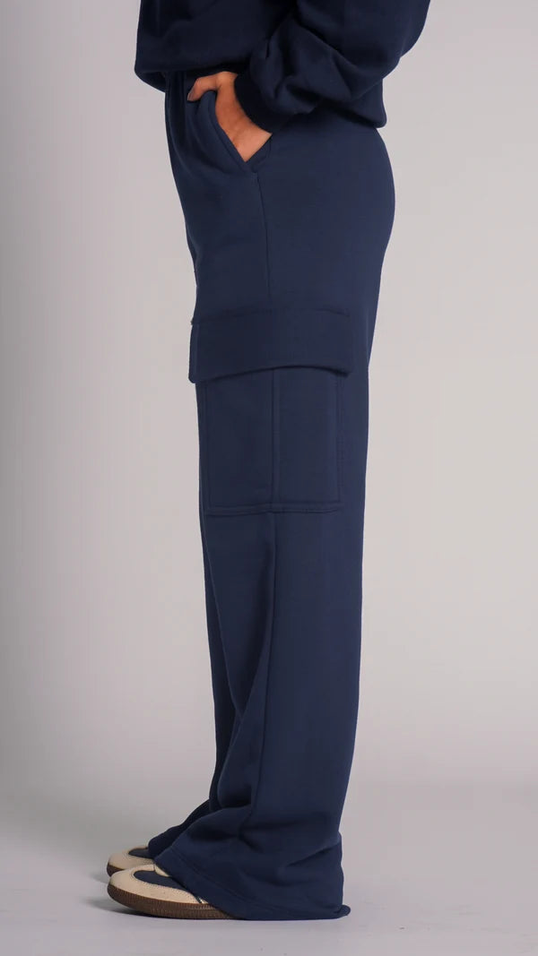 Conjunto Moletom Premium Ombro a Ombro - Azul