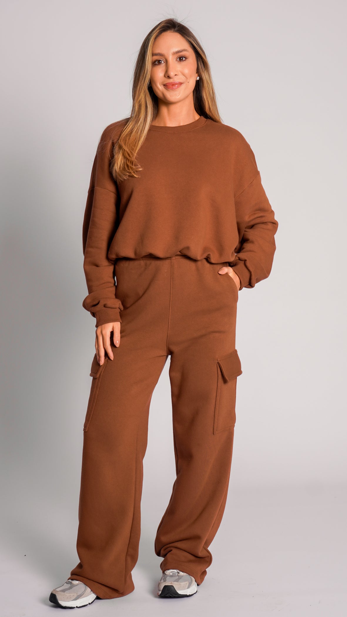 Calça Moletom Cargo Premium - Telha