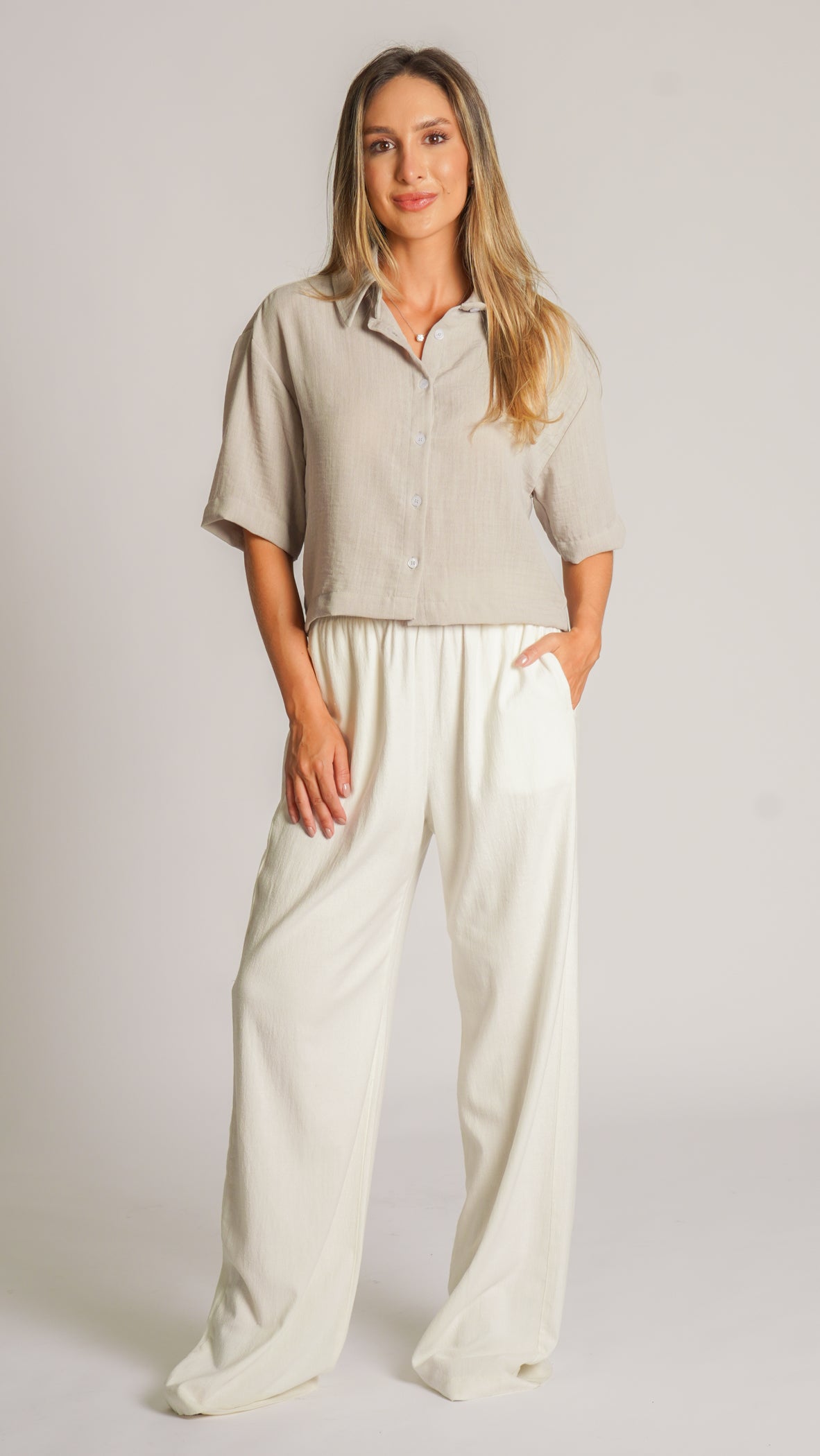 Camisa Oversized - Areia