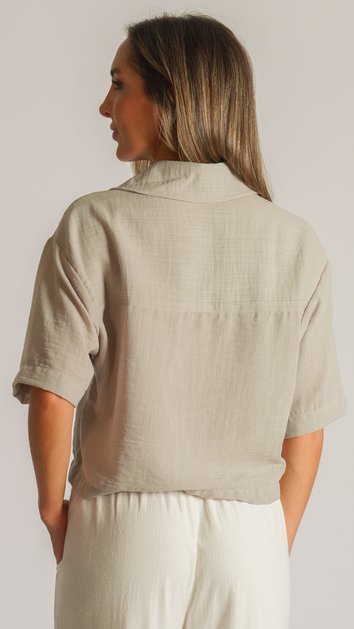 Camisa Oversized - Areia