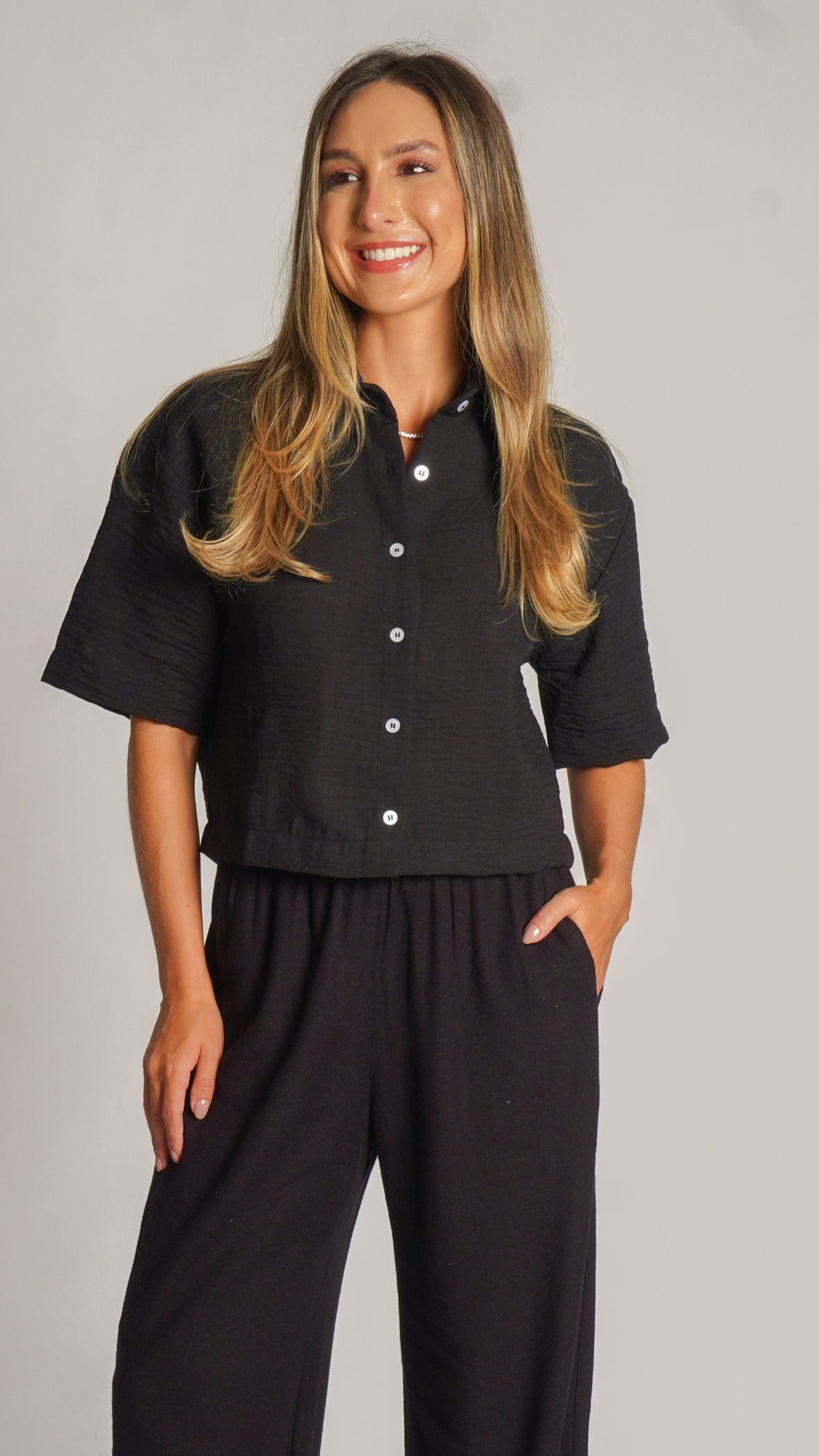 Camisa Oversized - Preta