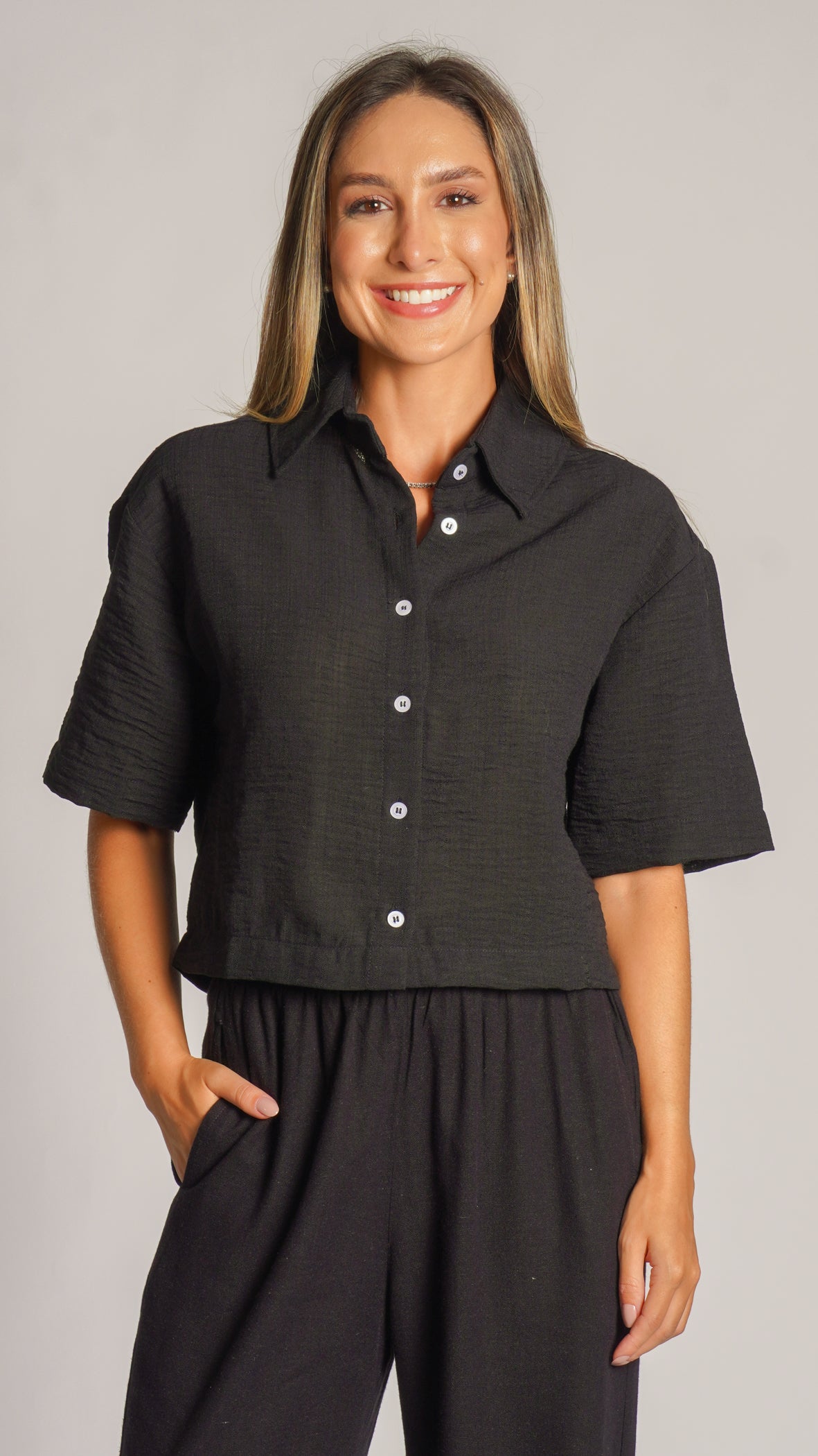 Camisa Oversized - Preta