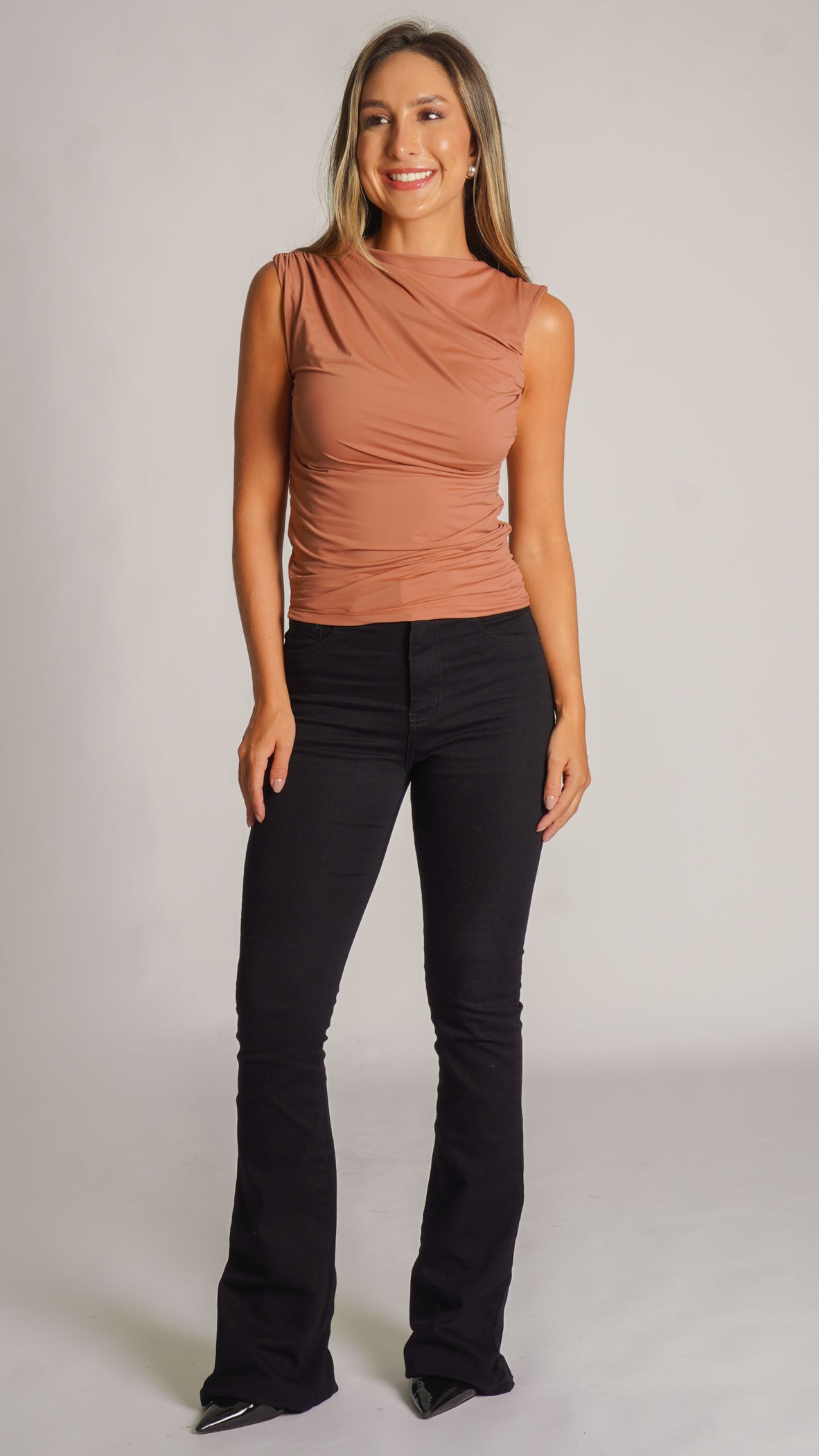 Calça Jeans Flare - Preta