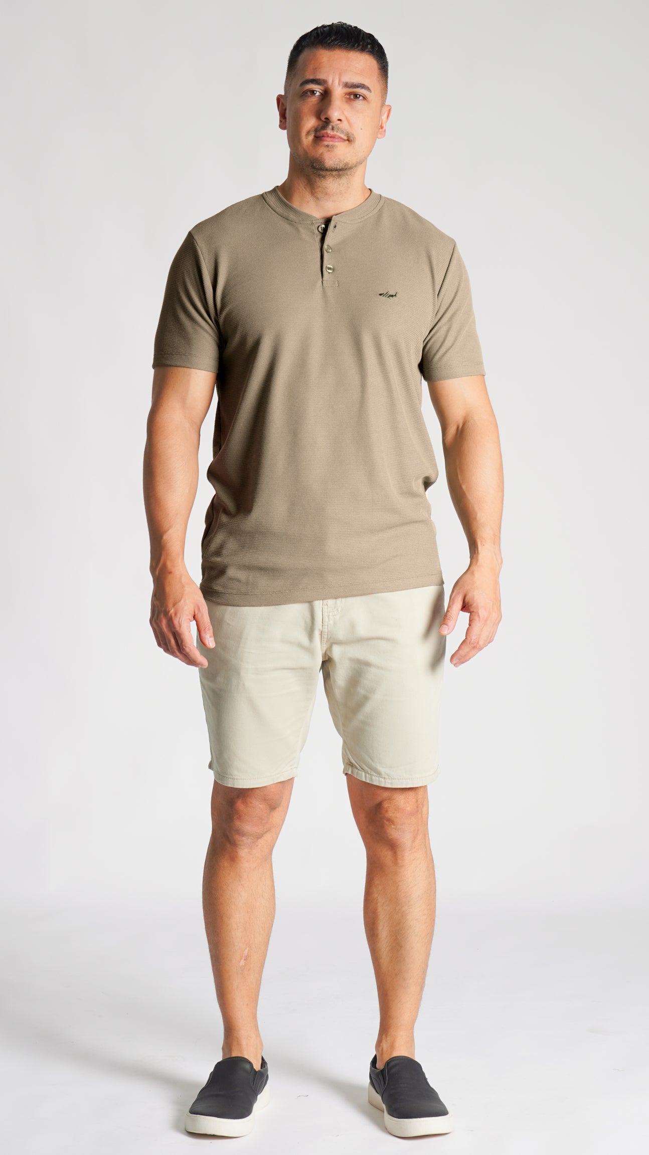 Camiseta Tricô Gola Portuguesa - Bege
