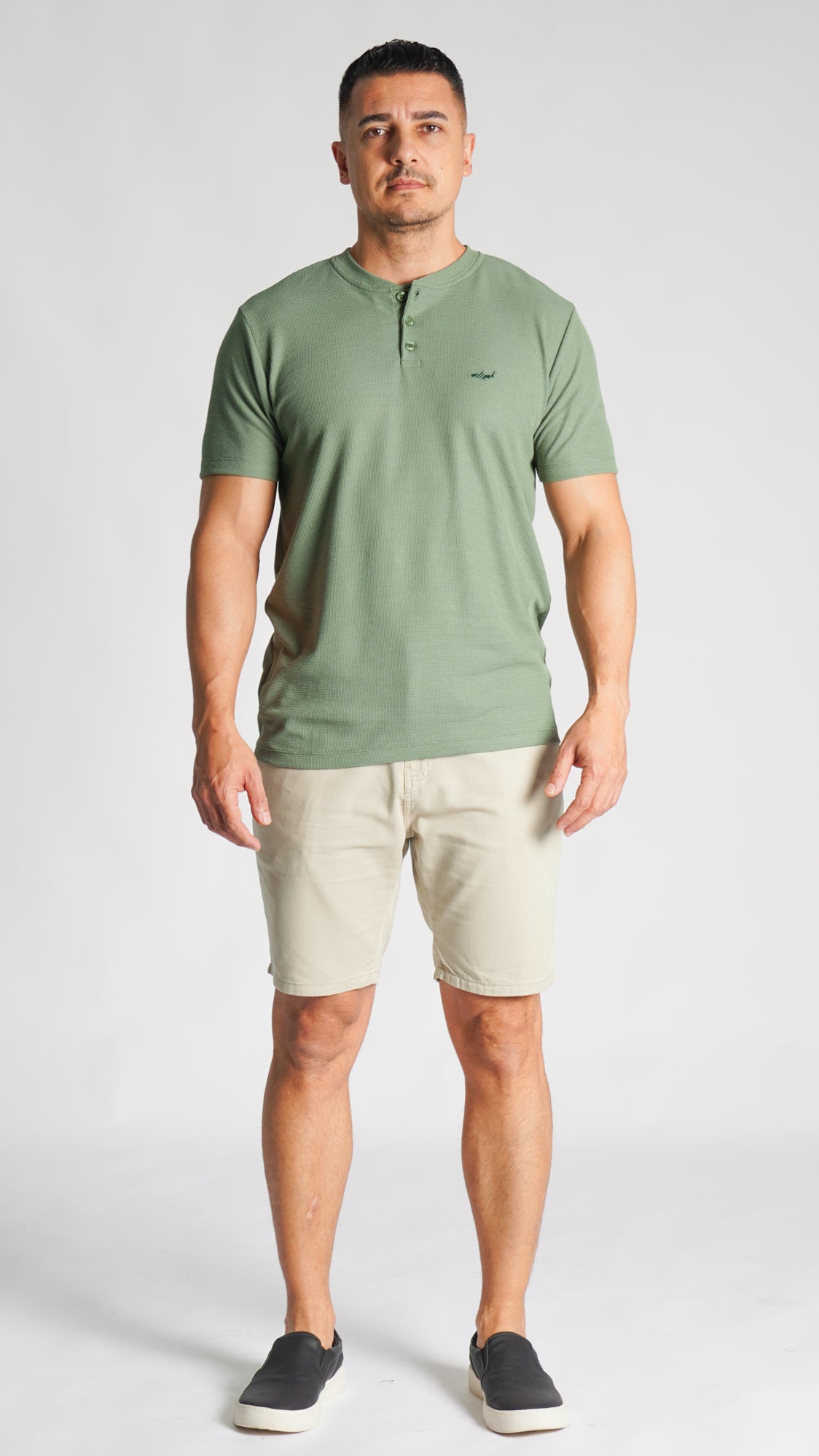 Camiseta Tricô Gola Portuguesa - Verde