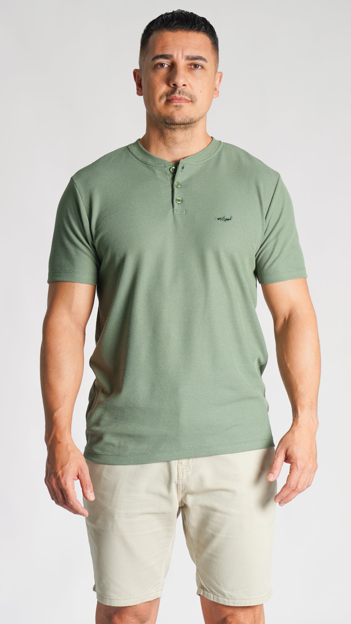 Camiseta Tricô Gola Portuguesa - Verde