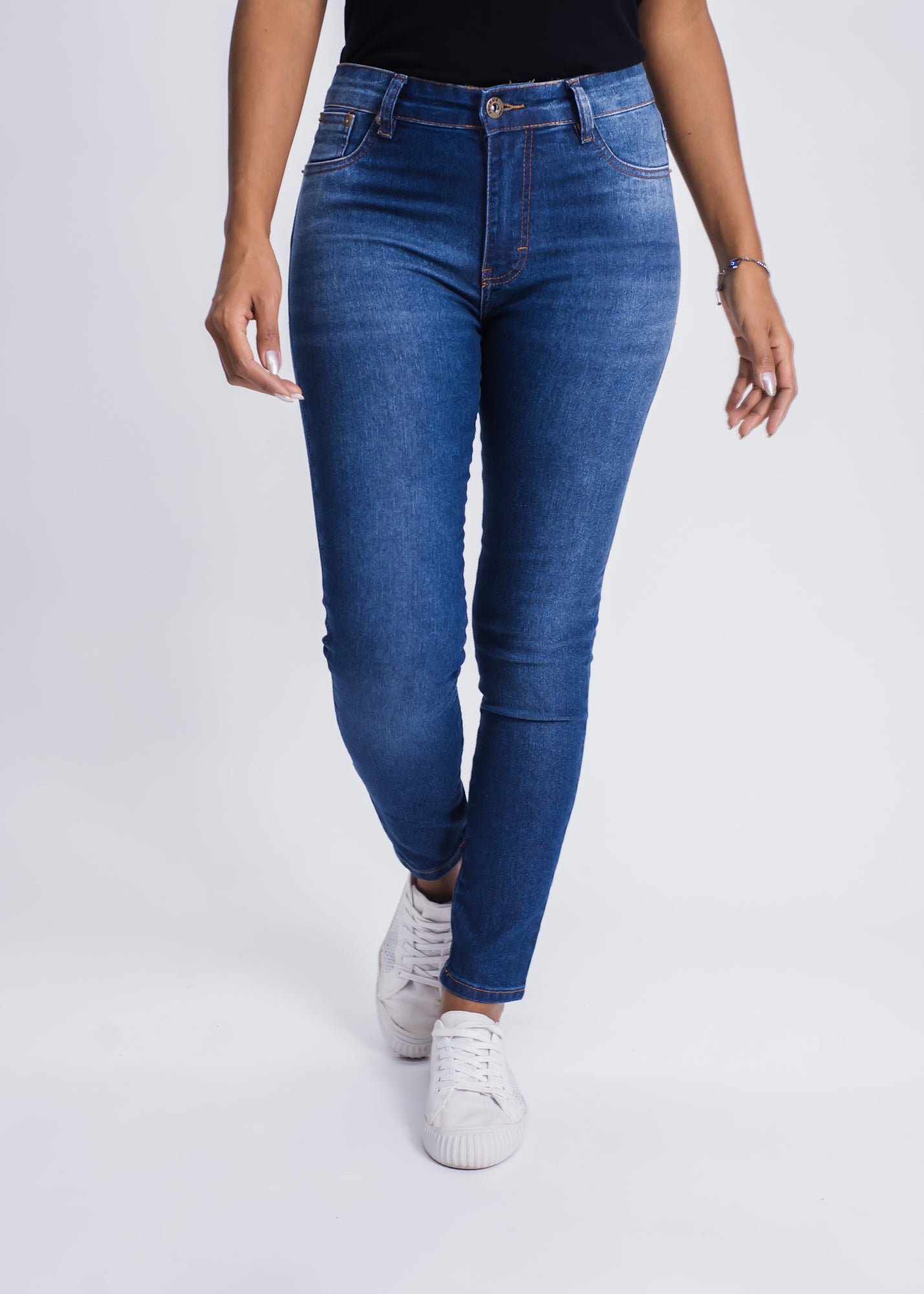 Calça Jeans Capri - Escura