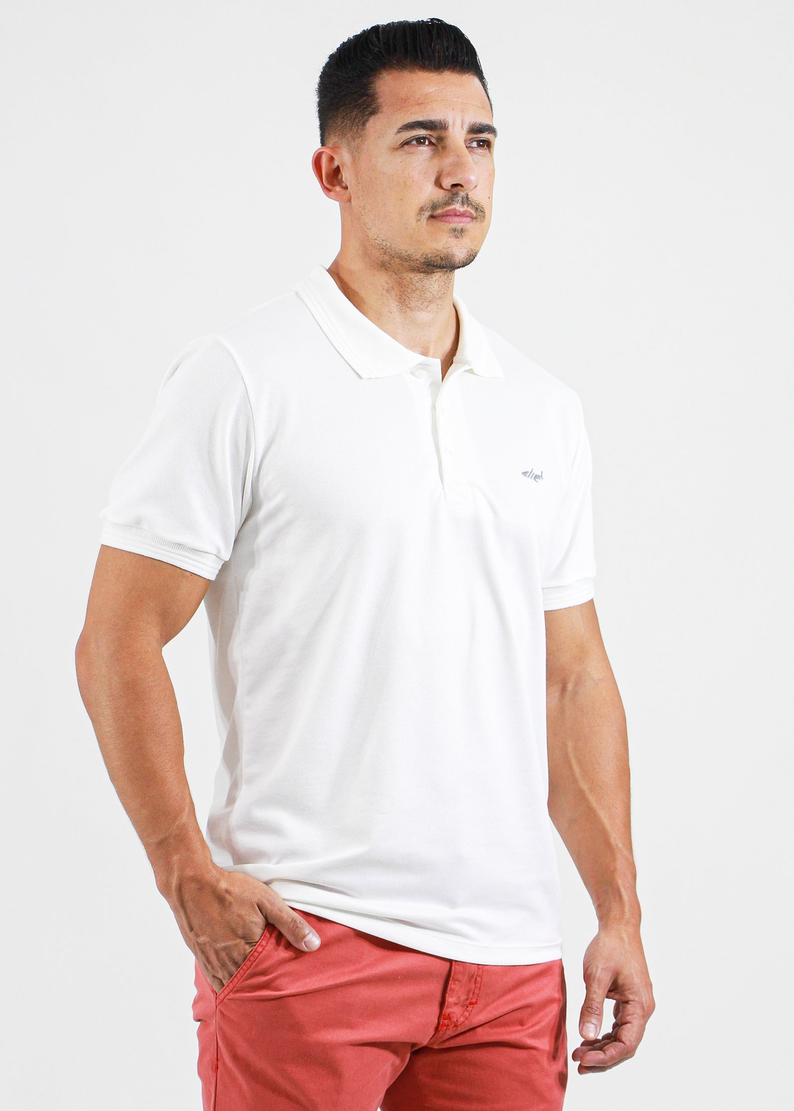 Camisa Polo Piquet - Off White