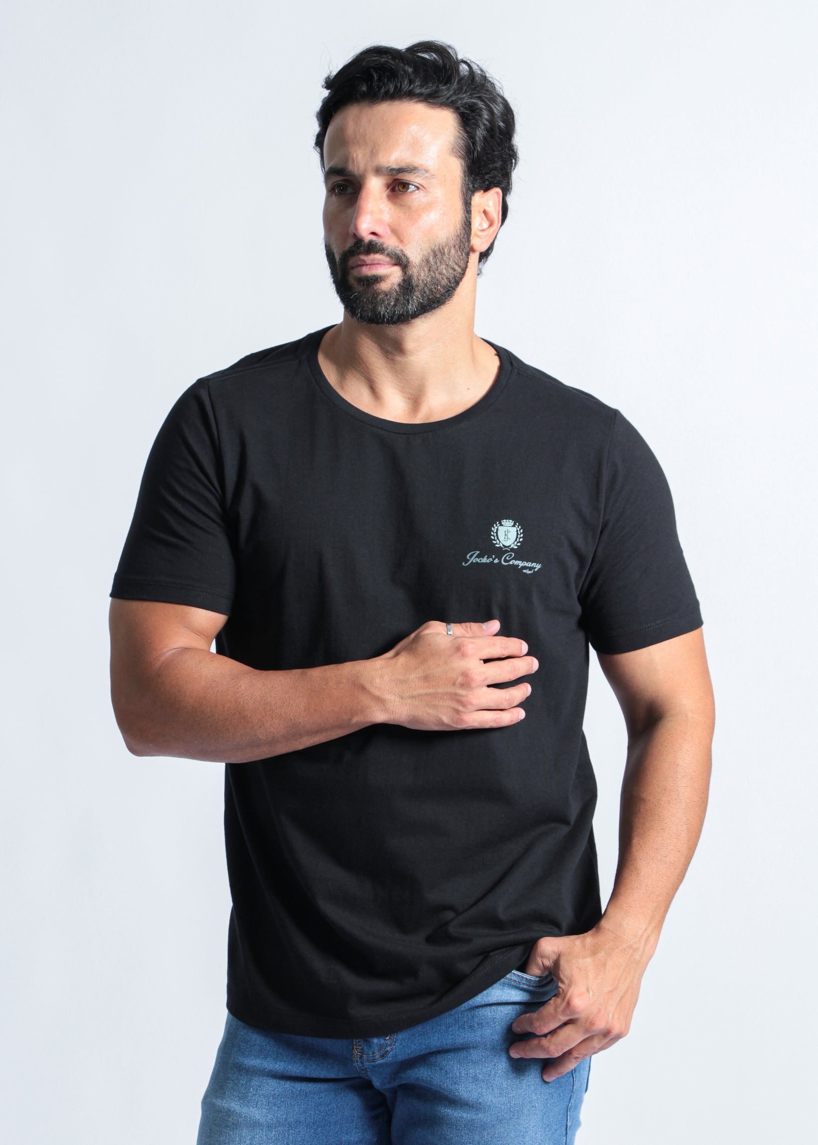 Camiseta Estampada Jockos Company - Preta