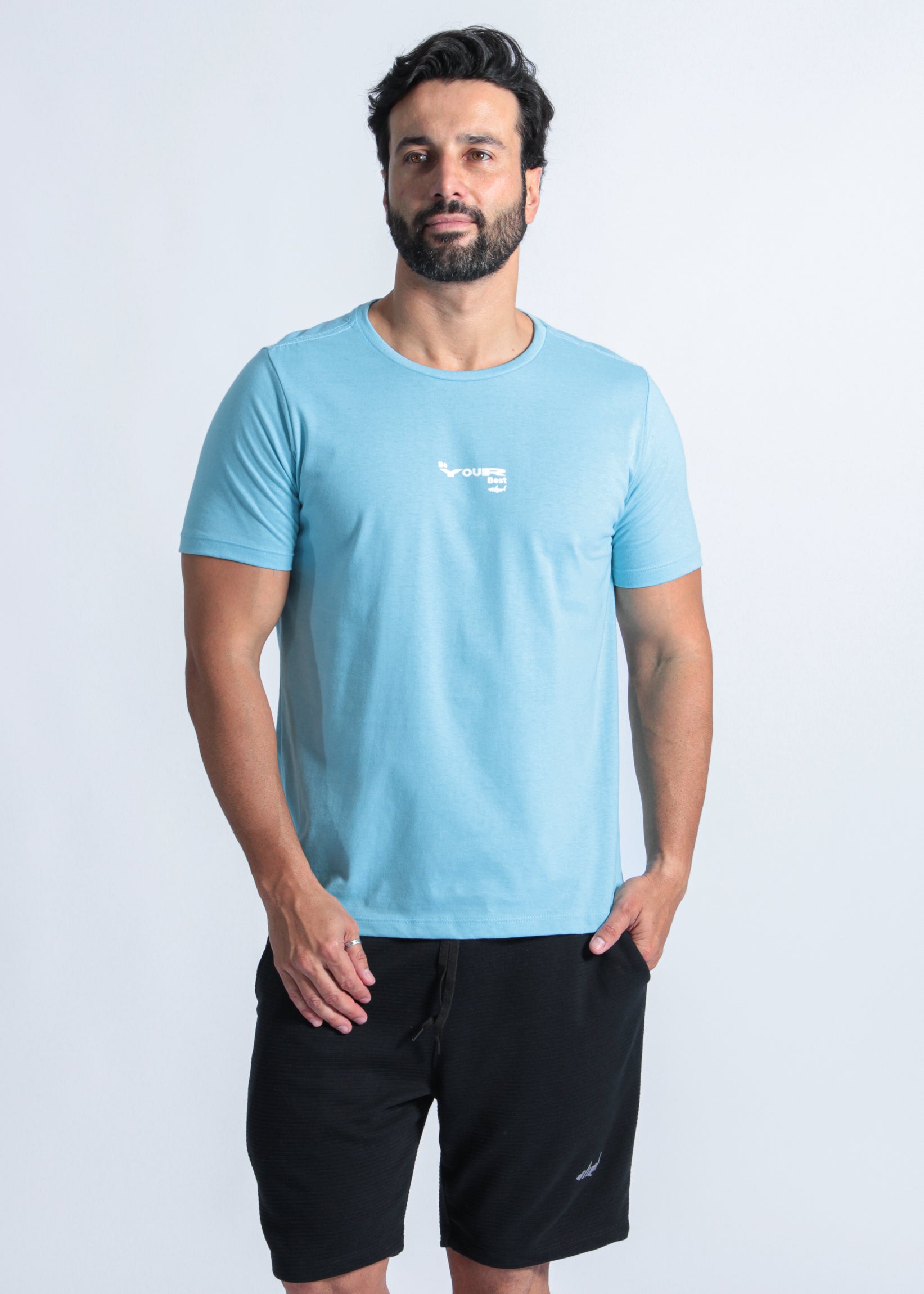 Camiseta Estampada Be Your - Azul