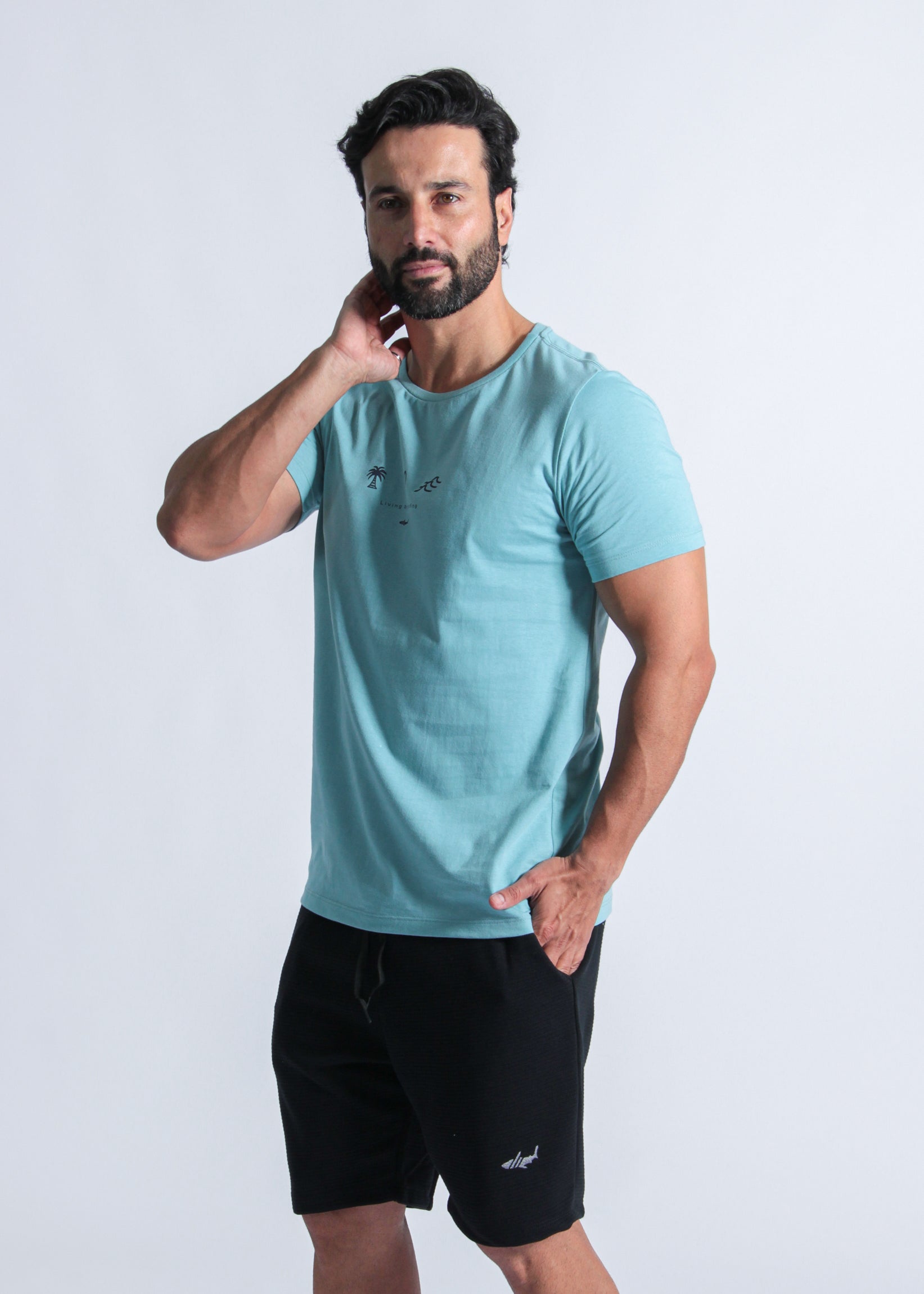 Camiseta Estampada Living - Azul