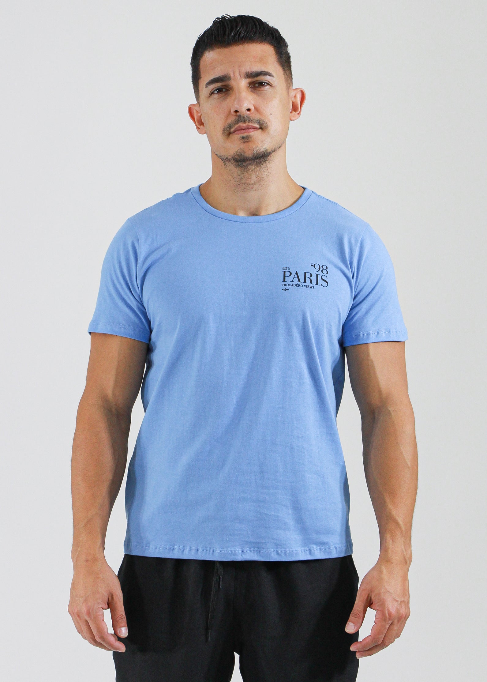 Camiseta Estampada Paris - Azul