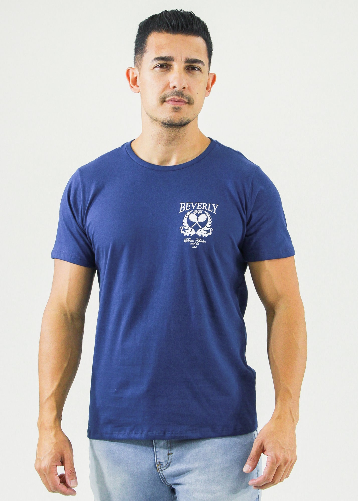 Camiseta Estampada Beverly - Azul Marinho