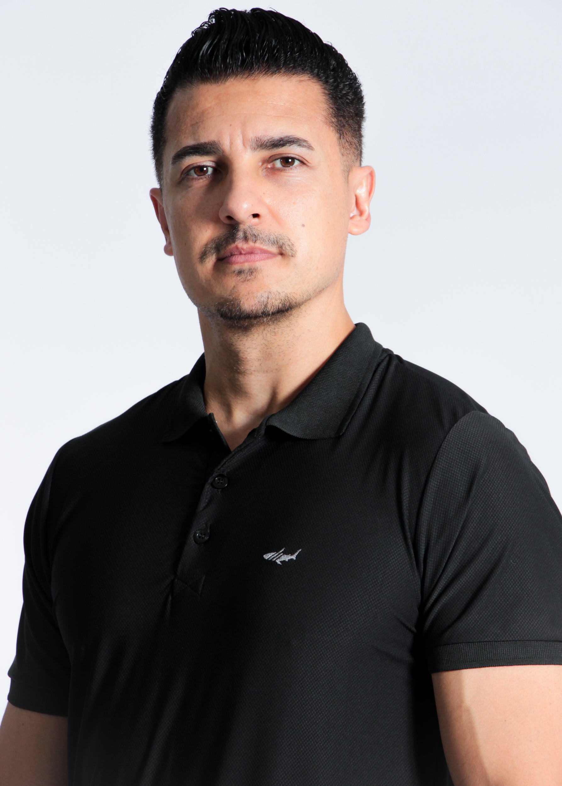 Camisa Polo Dry Fit - Preta