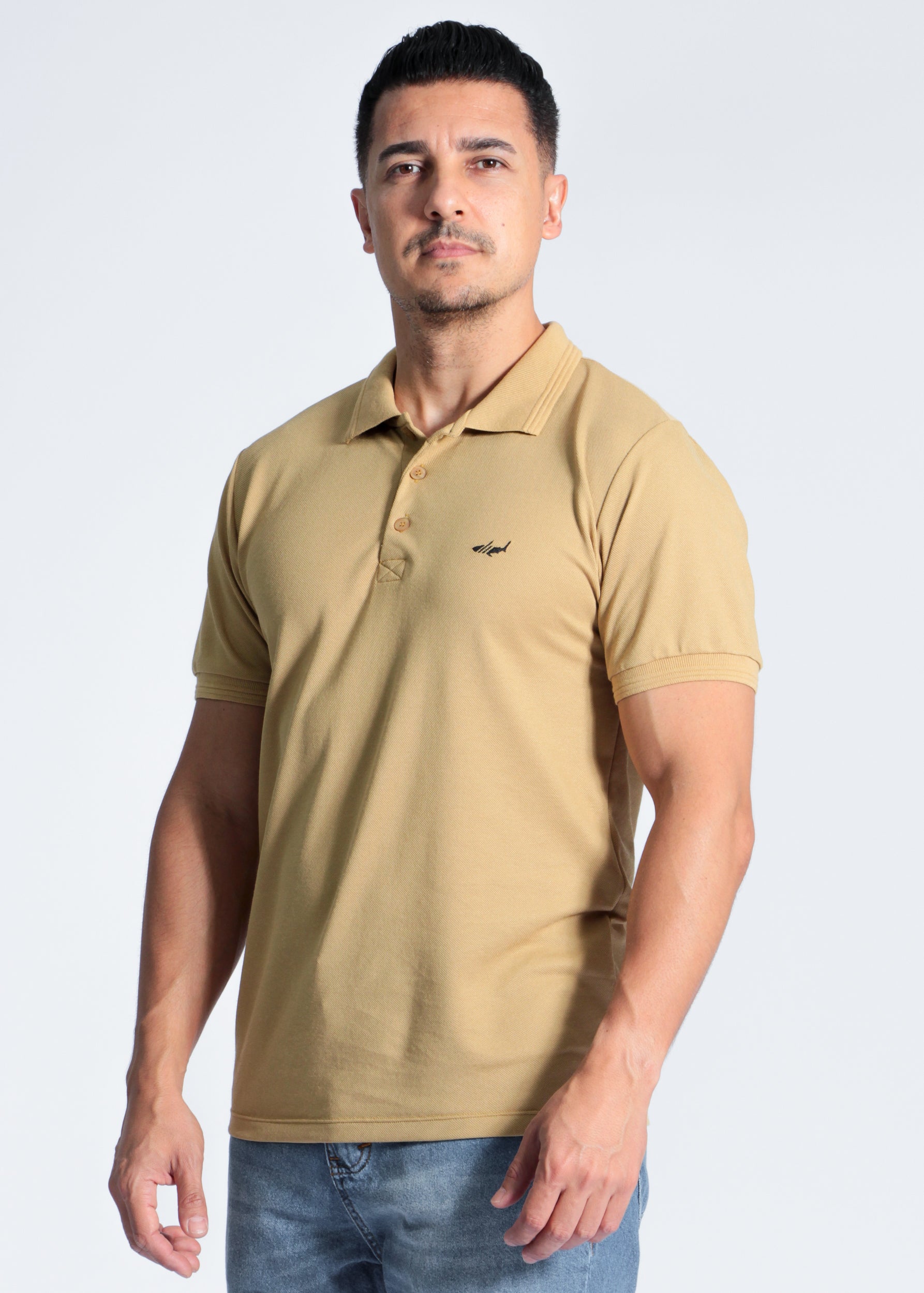 Camisa Polo Piquet - Bege