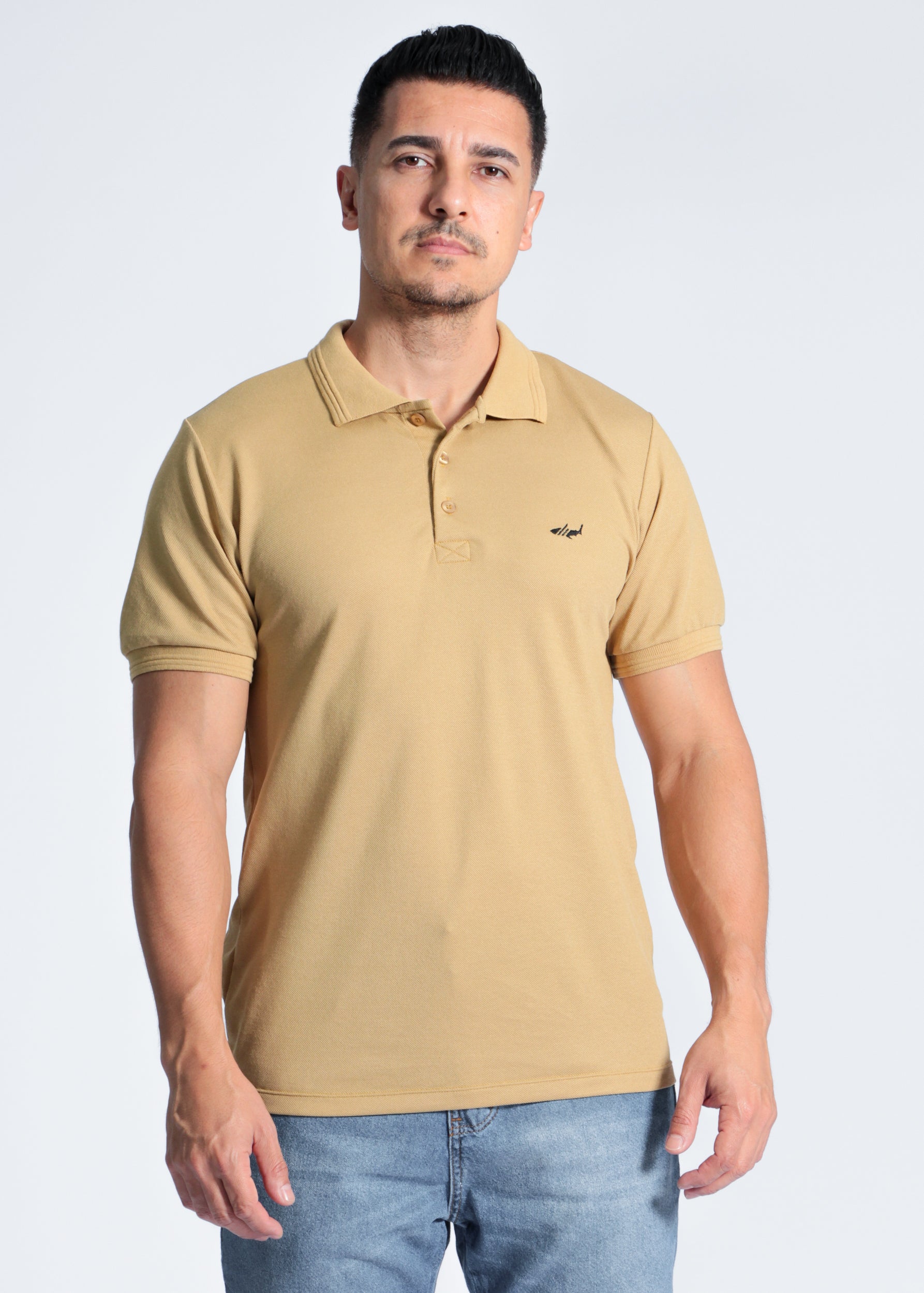 Camisa Polo Piquet - Bege