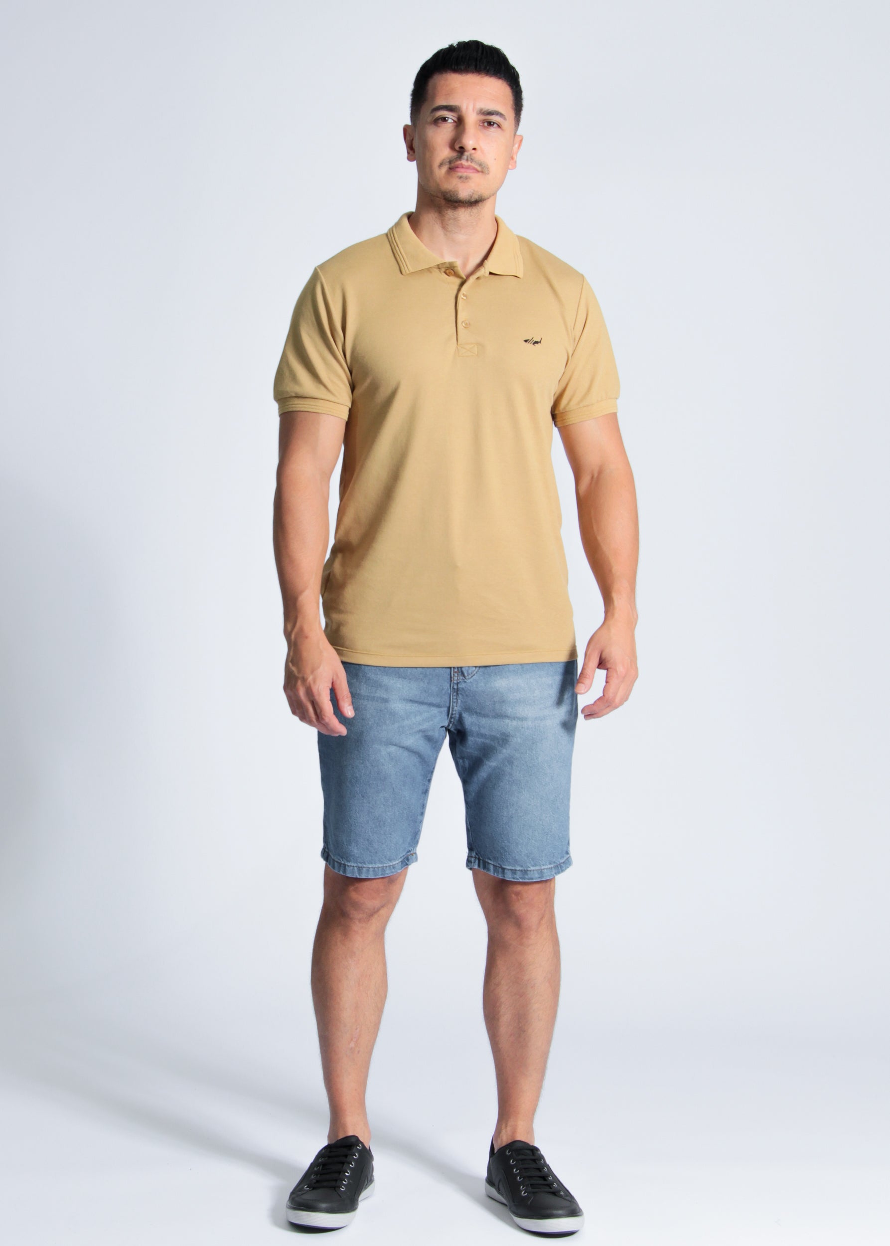 Camisa Polo Piquet - Ocre