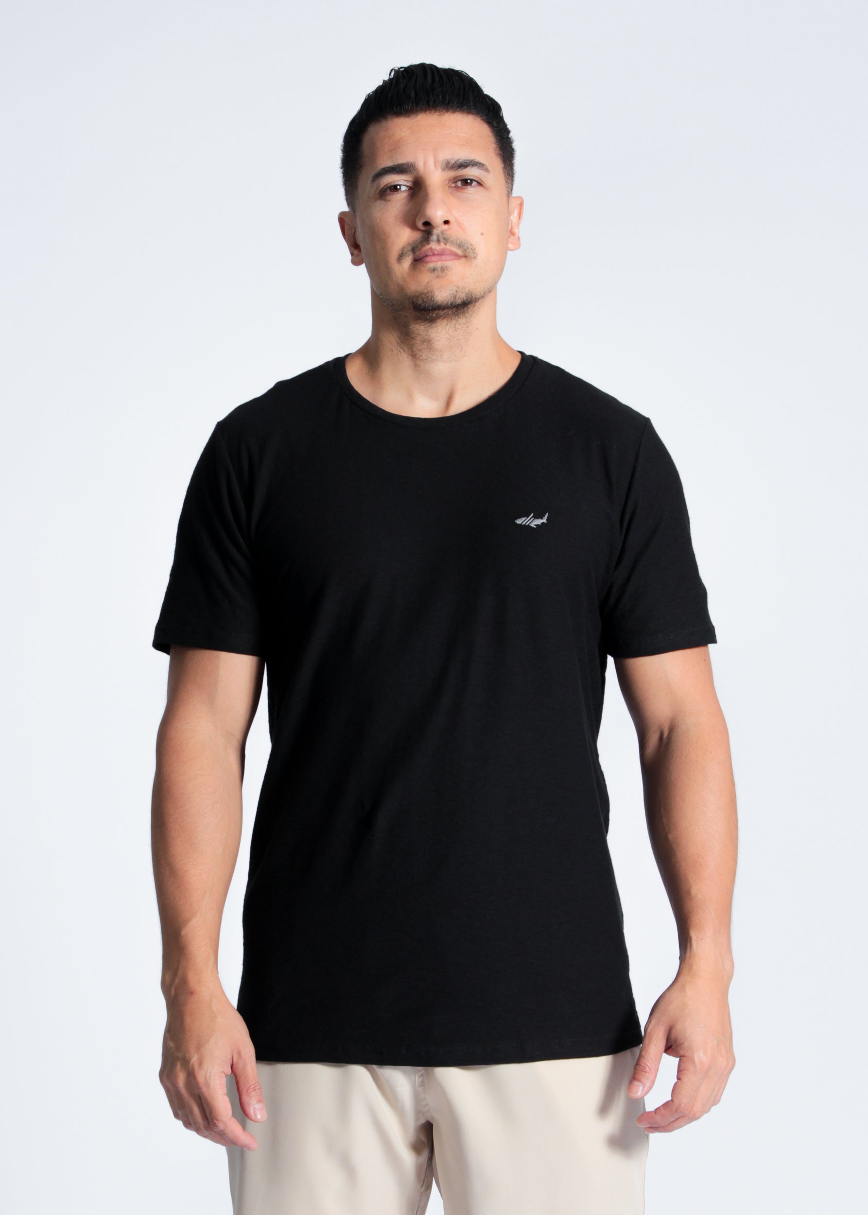 Camiseta Slim Flamê - Preta