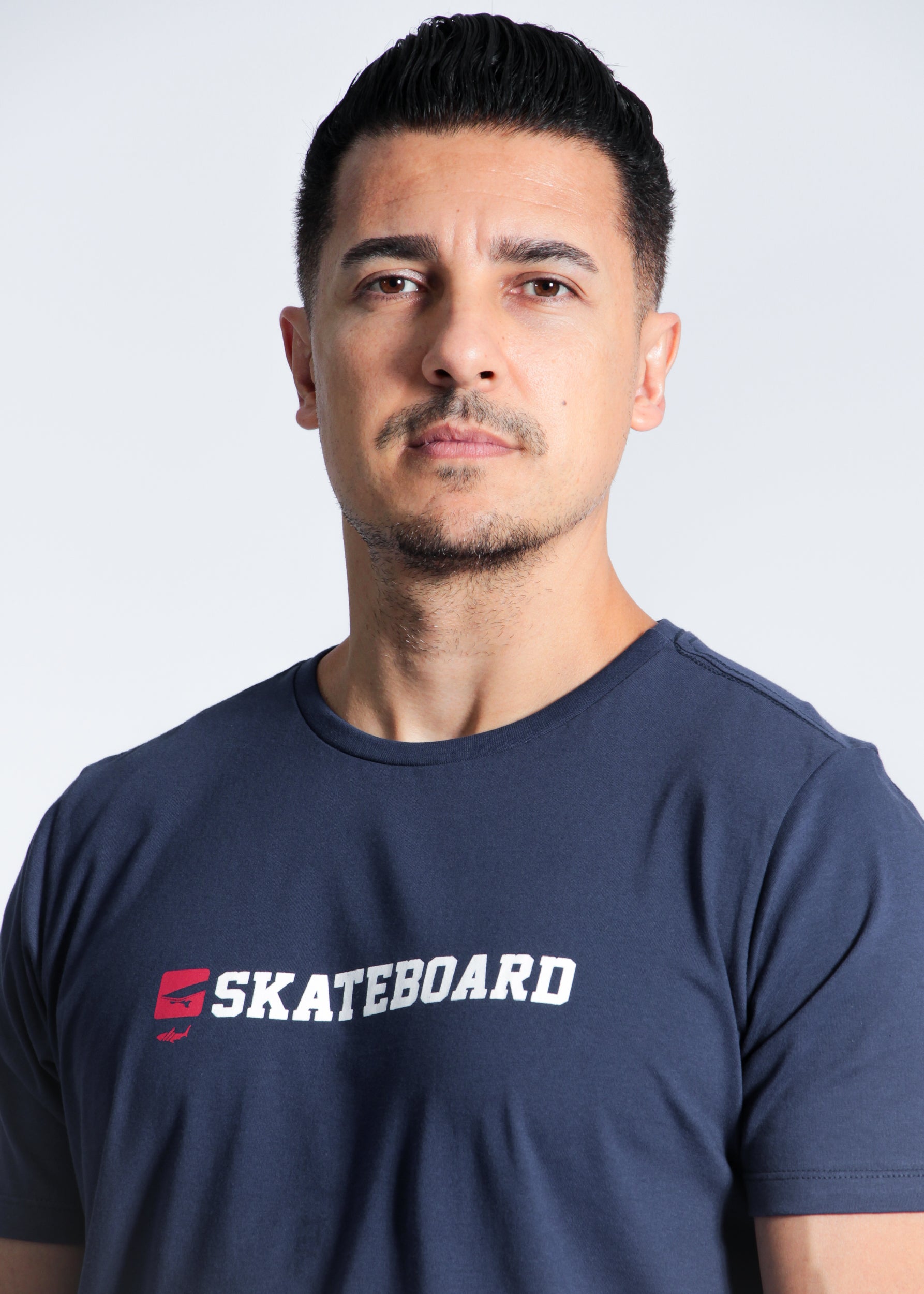 Camiseta Estampada Skateboard - Azul