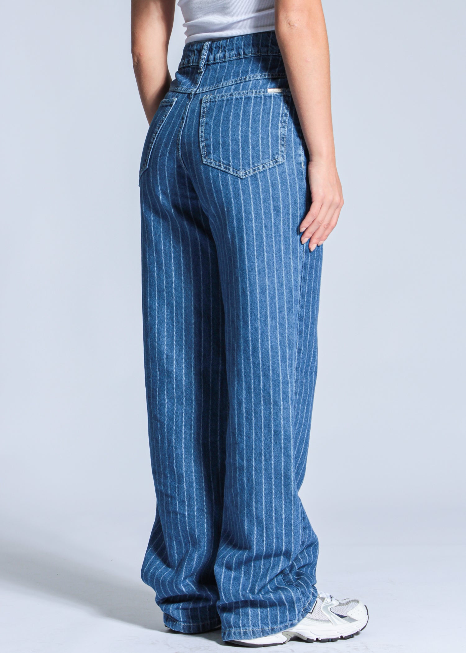 Calça Jeans Wide Leg - Risca de Giz