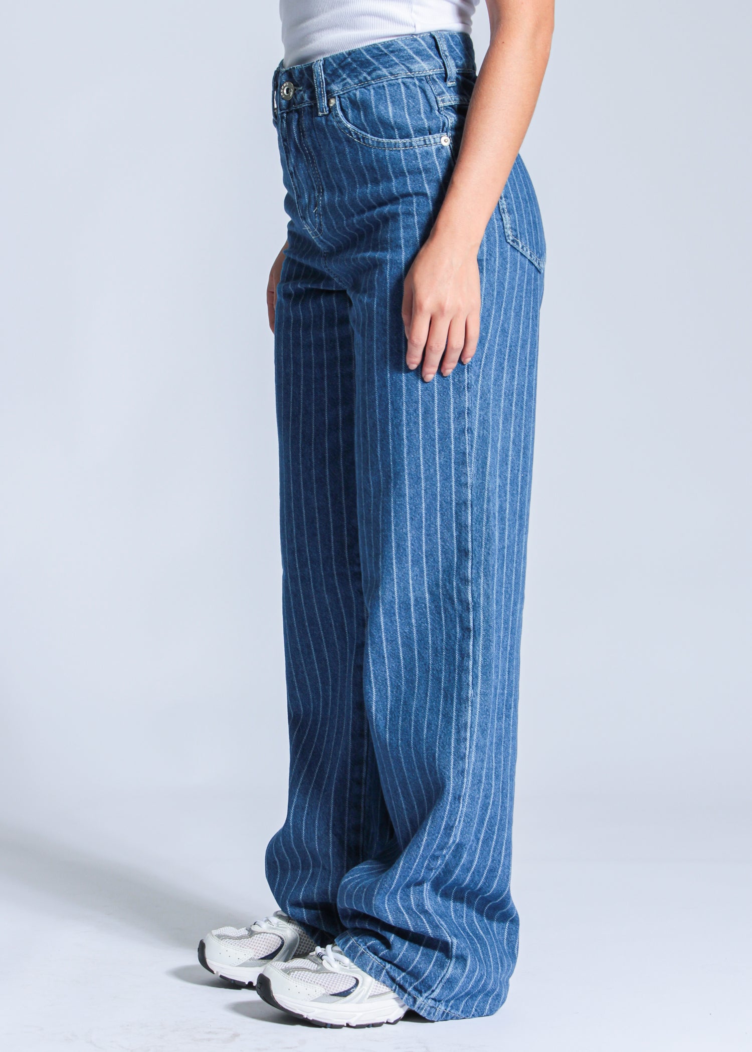 Calça Jeans Wide Leg - Risca de Giz