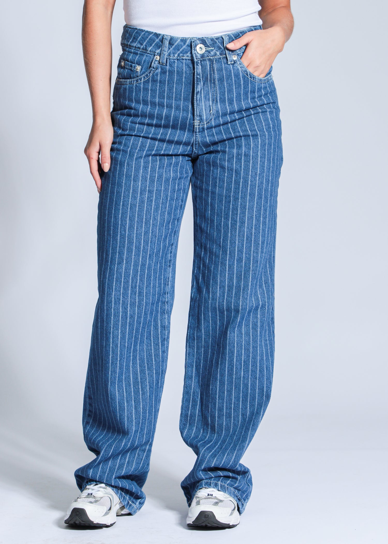 Calça Jeans Wide Leg - Risca de Giz