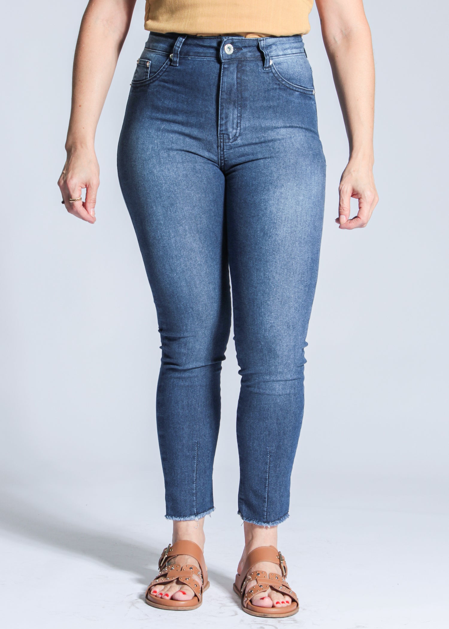 Calça Jeans - Cintura Alta Escura