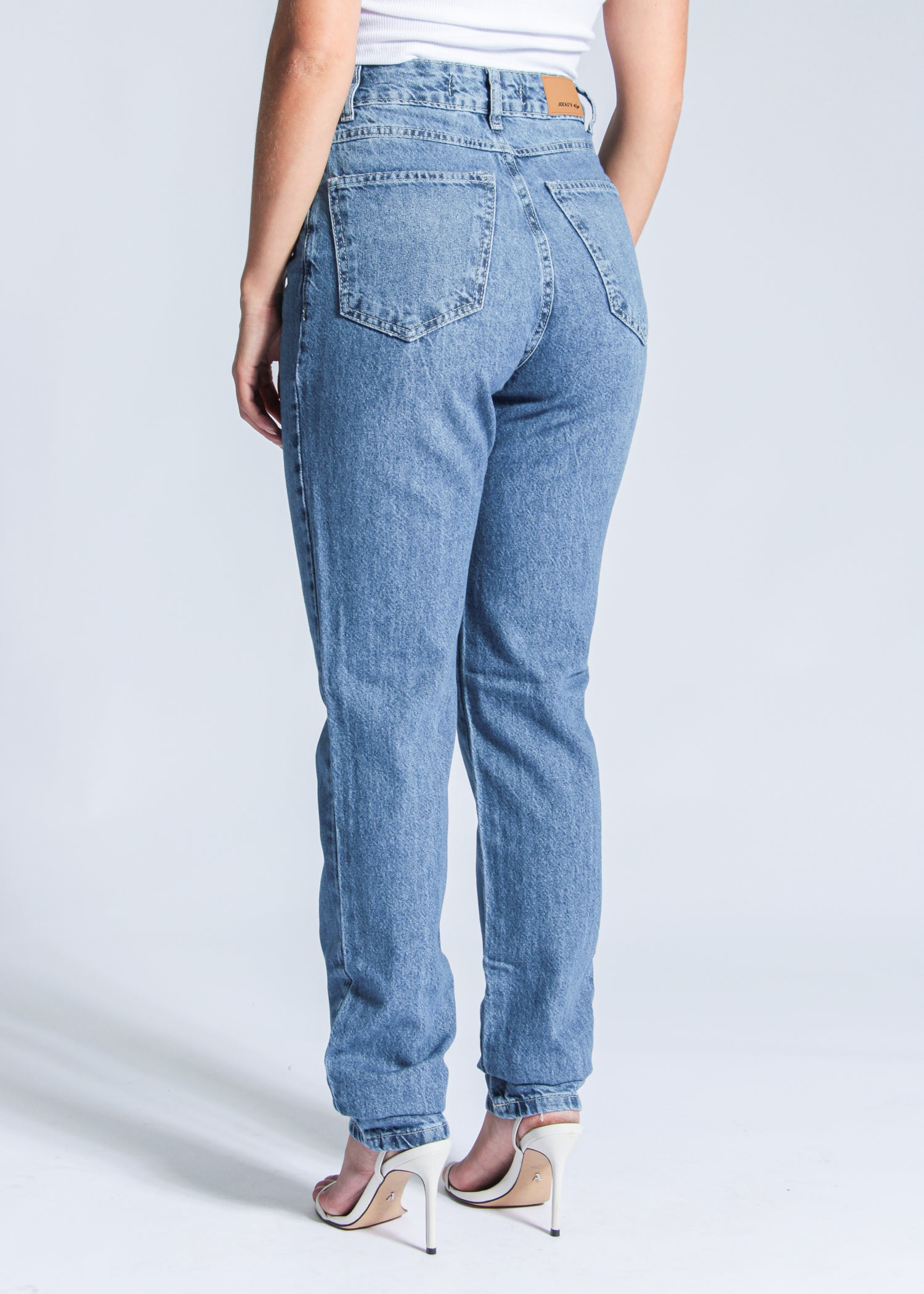 Calça Jeans - Escura Mom Estonada