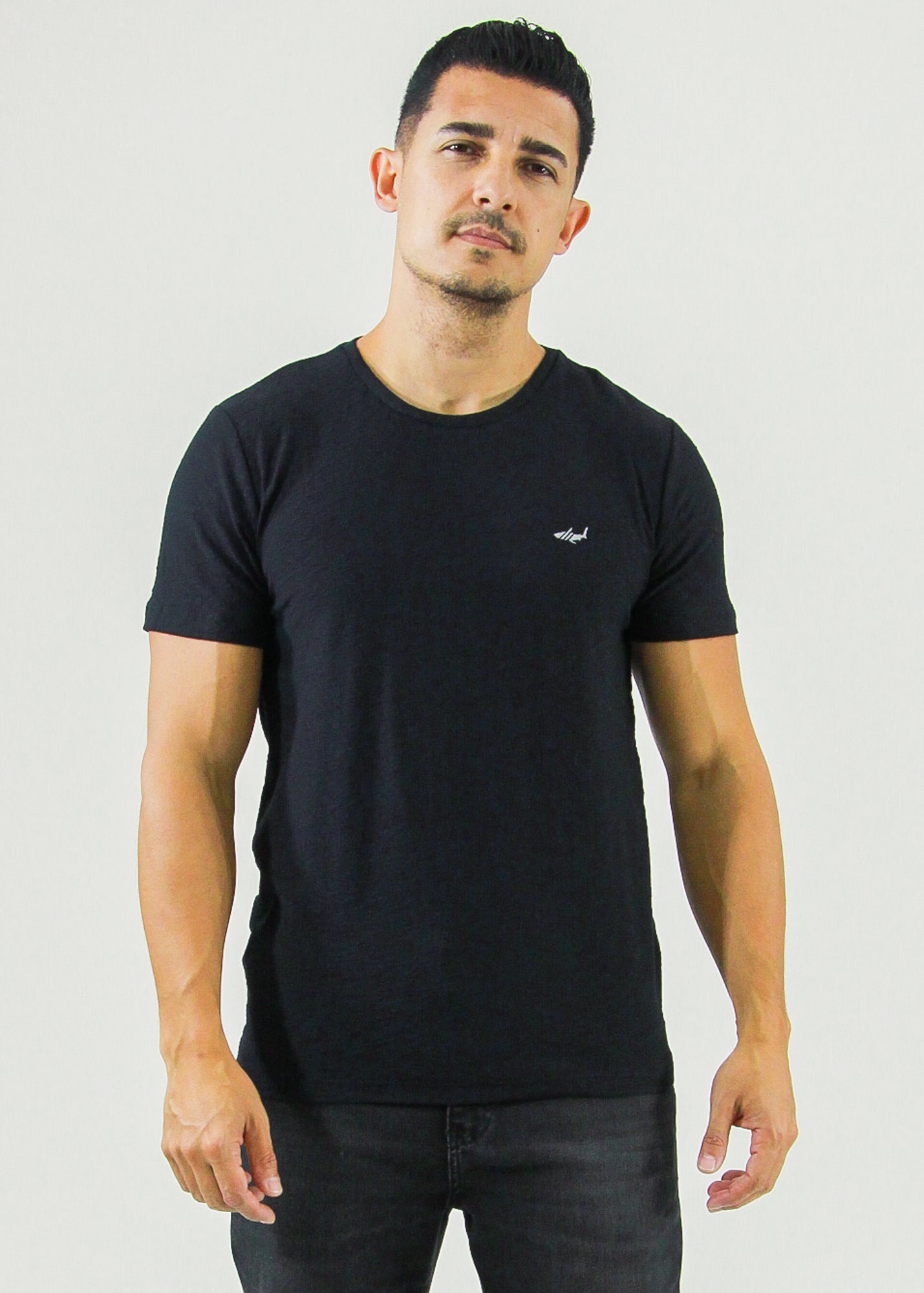 Camiseta Slim Flamê - Preto
