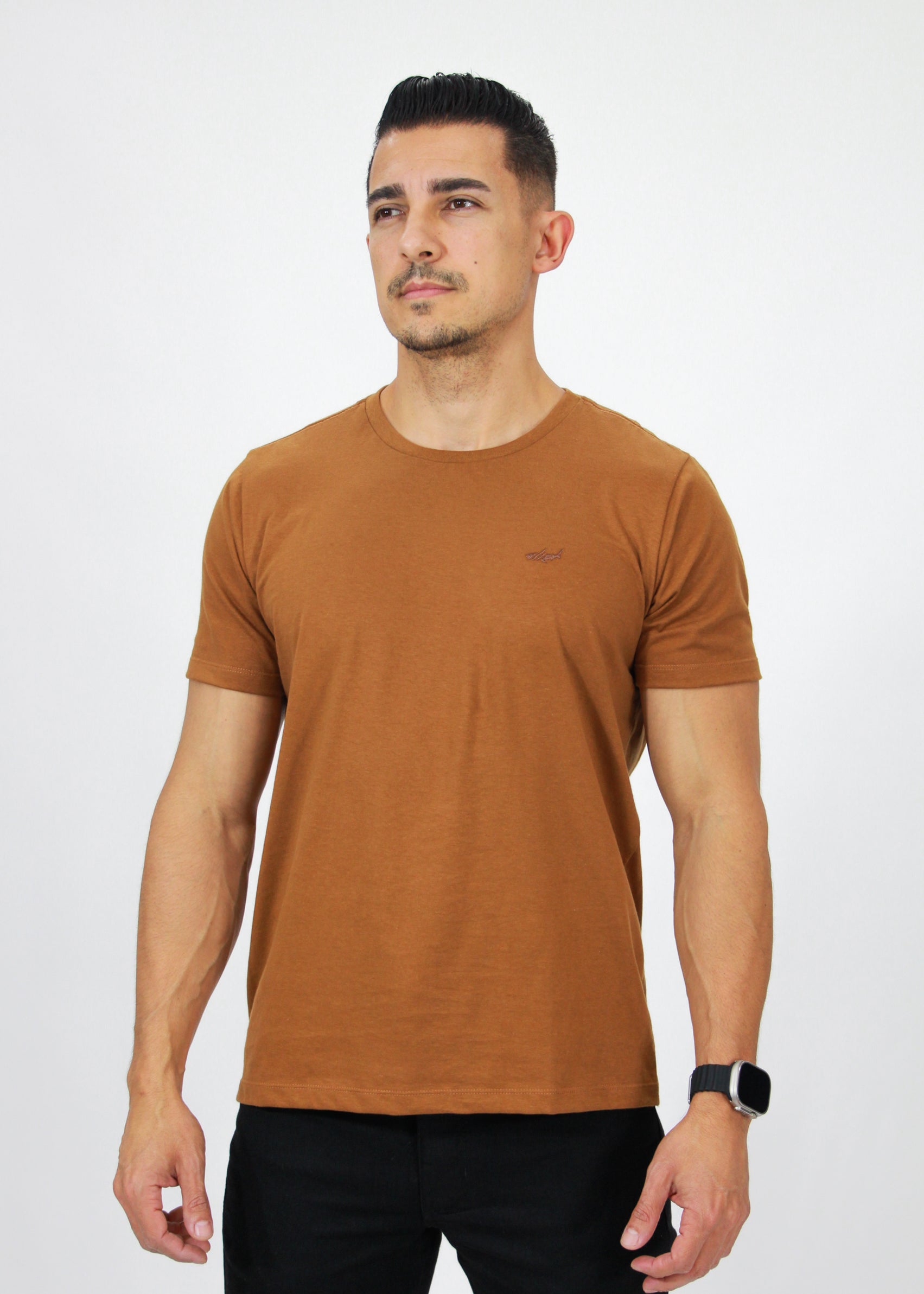 Camiseta Básica - Ocre