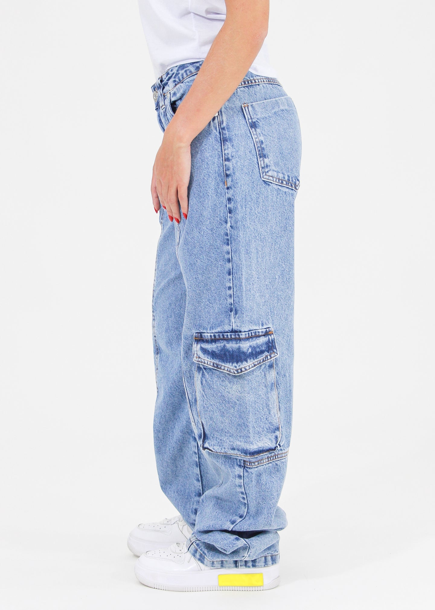 Calça Jeans Cargo - Estonada