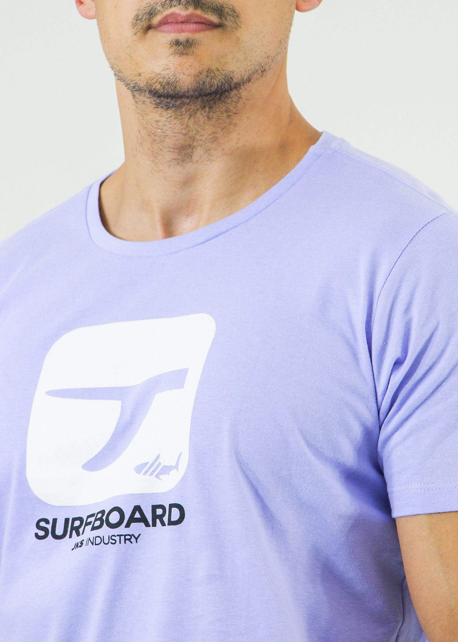 Camiseta Estampada Surfboard - Lilás