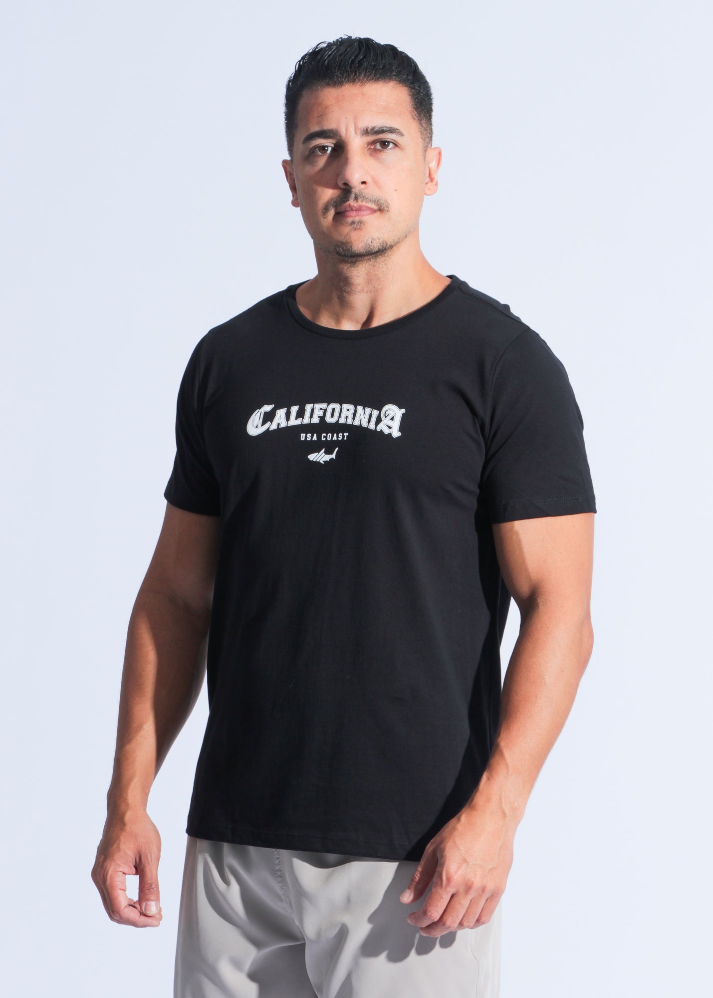 Camiseta Estampada USA - Preta