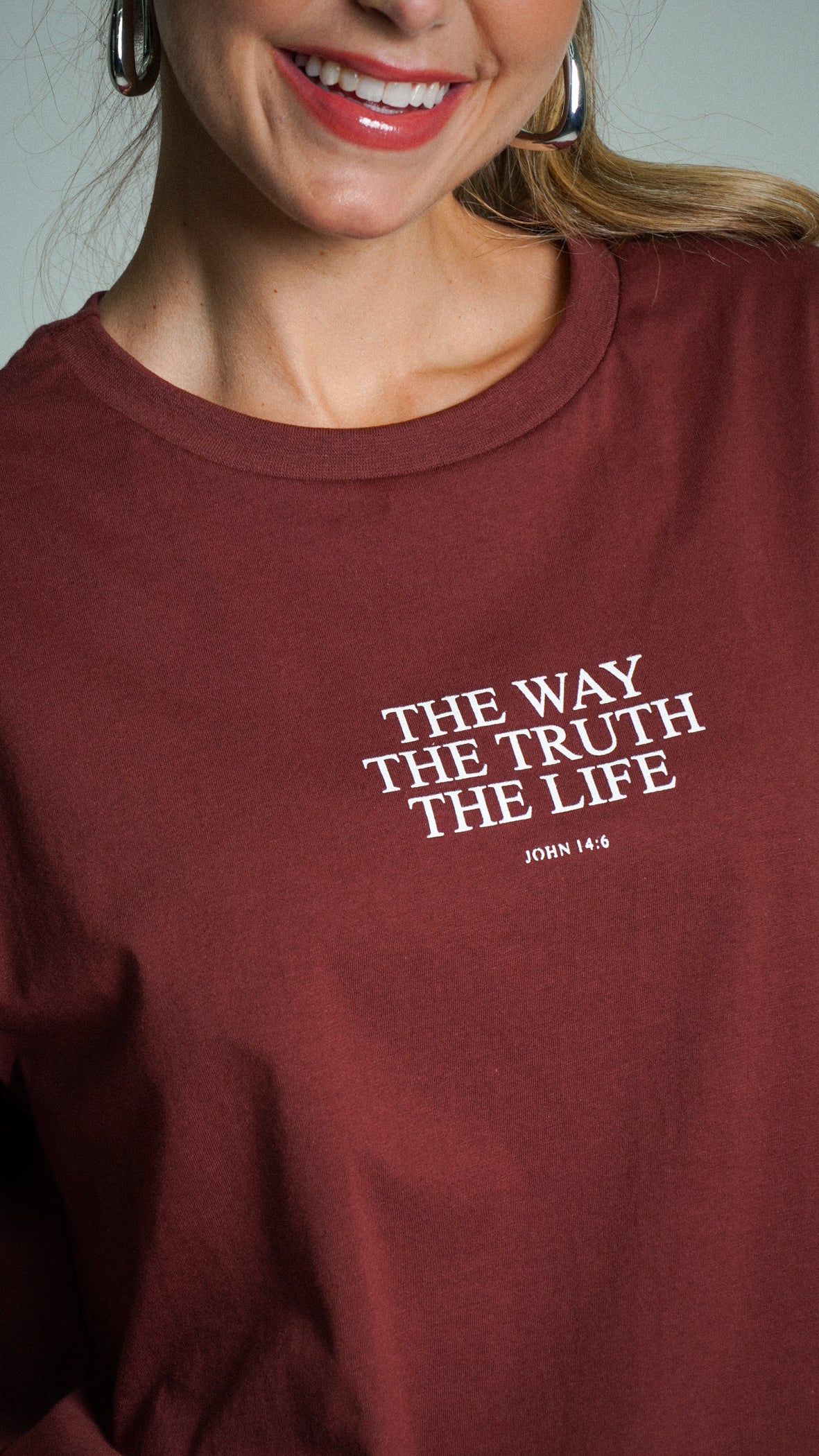 Camiseta Oversized Bordô - The Truth