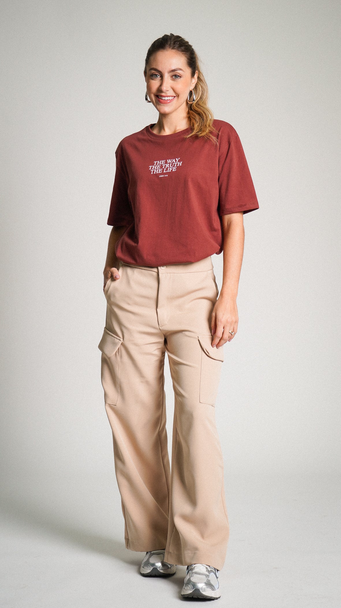 Camiseta Oversized Bordô - The Truth