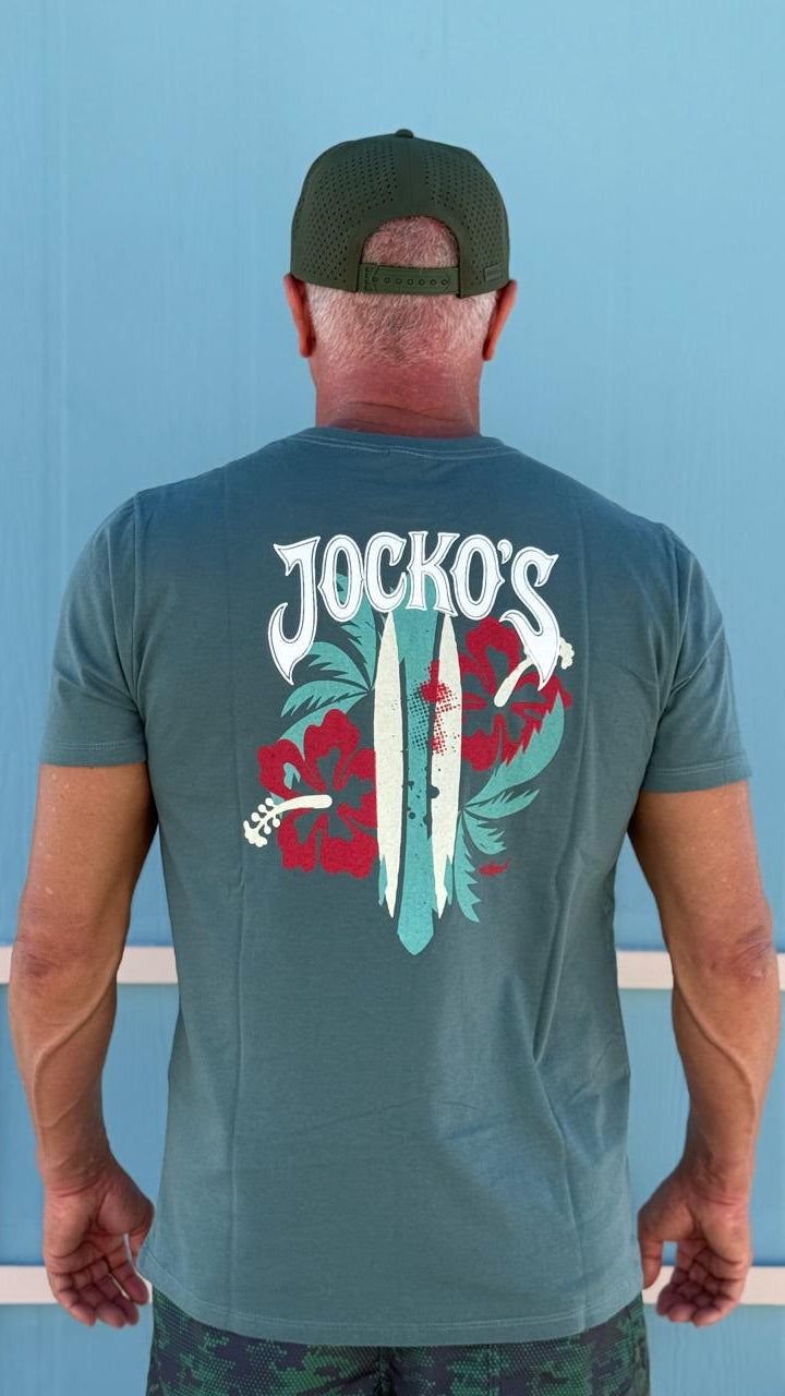 Camiseta Estampada Hawaii - Verde