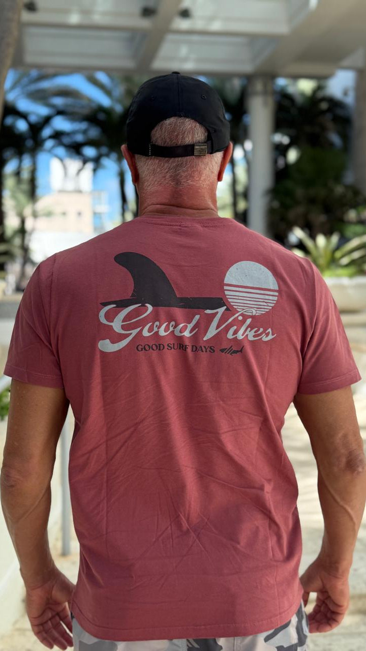 Camiseta Estampada Good Vibes - Rosa