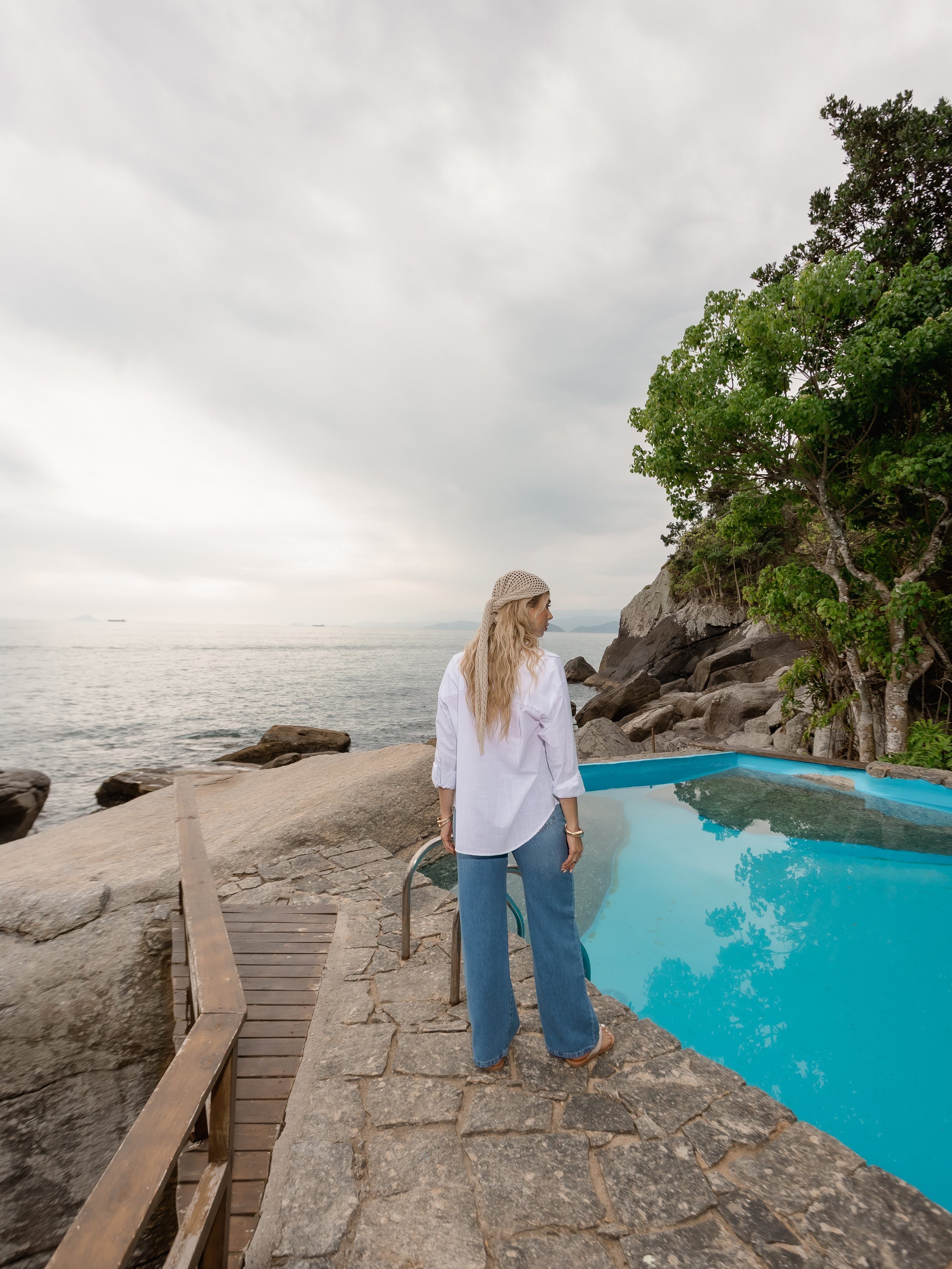 Camisa Manga Longa Oversized - Branca