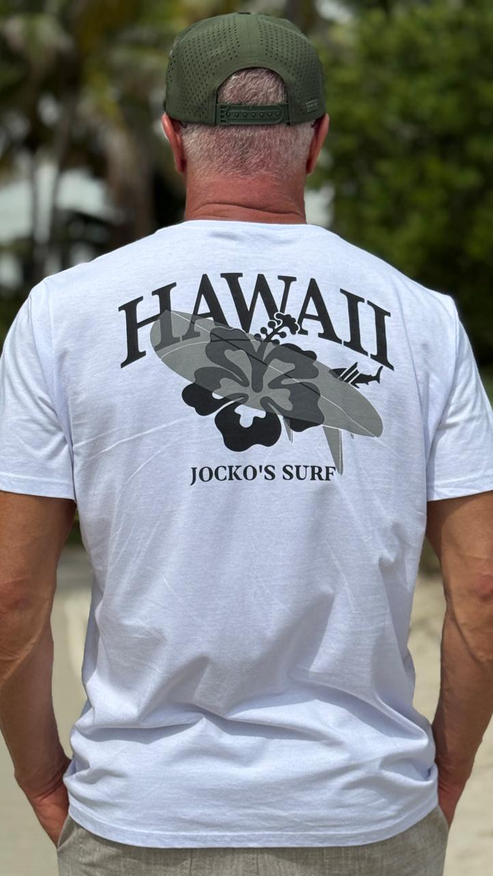Camiseta Estampada Hawaii - Branca