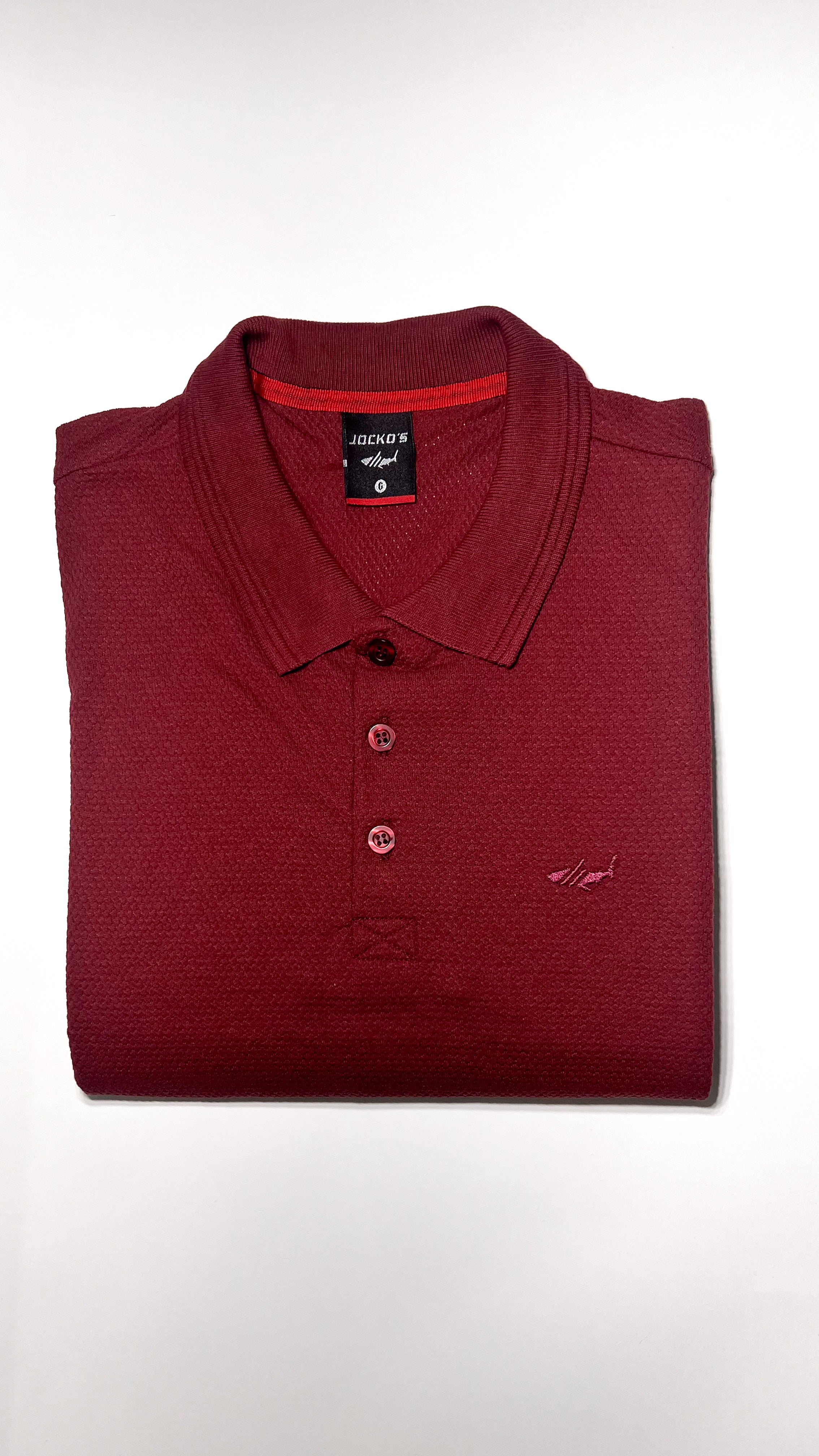 Camisa Polo Colmeia - Bordô