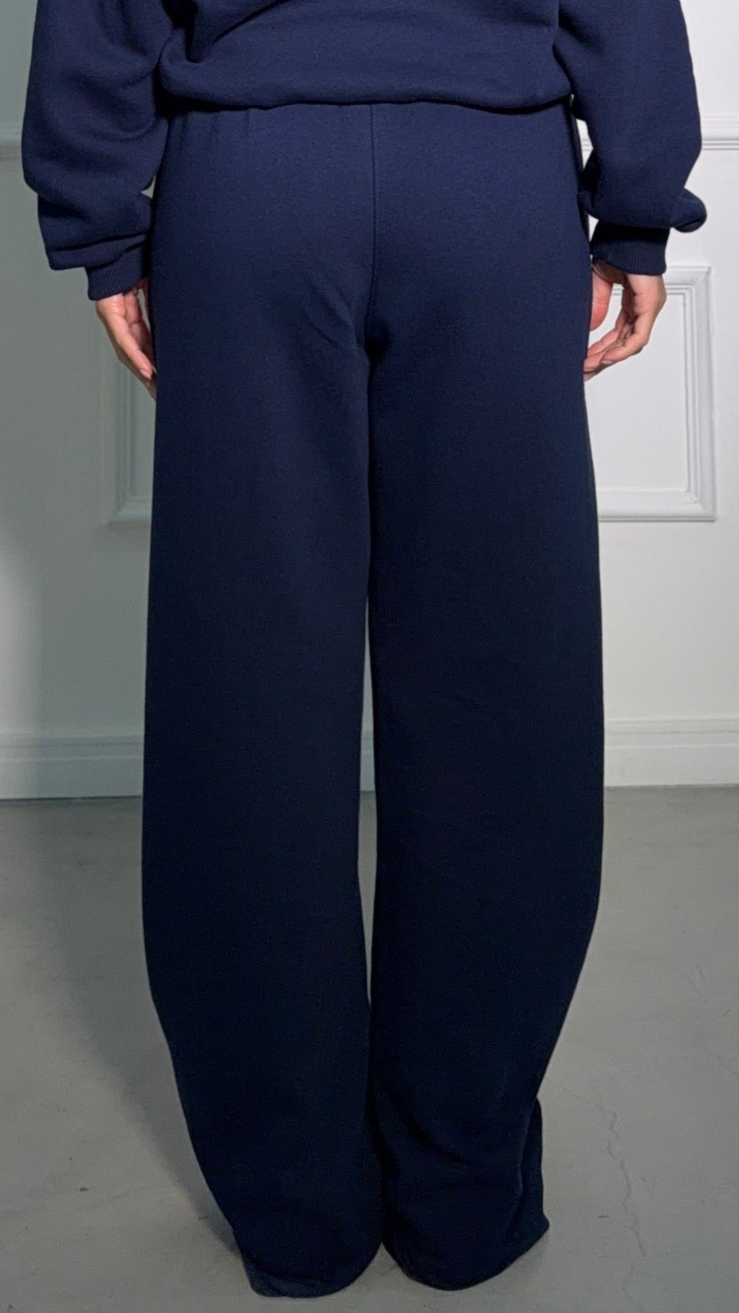 Calça Moletom Reta Premium - Azul Marinho