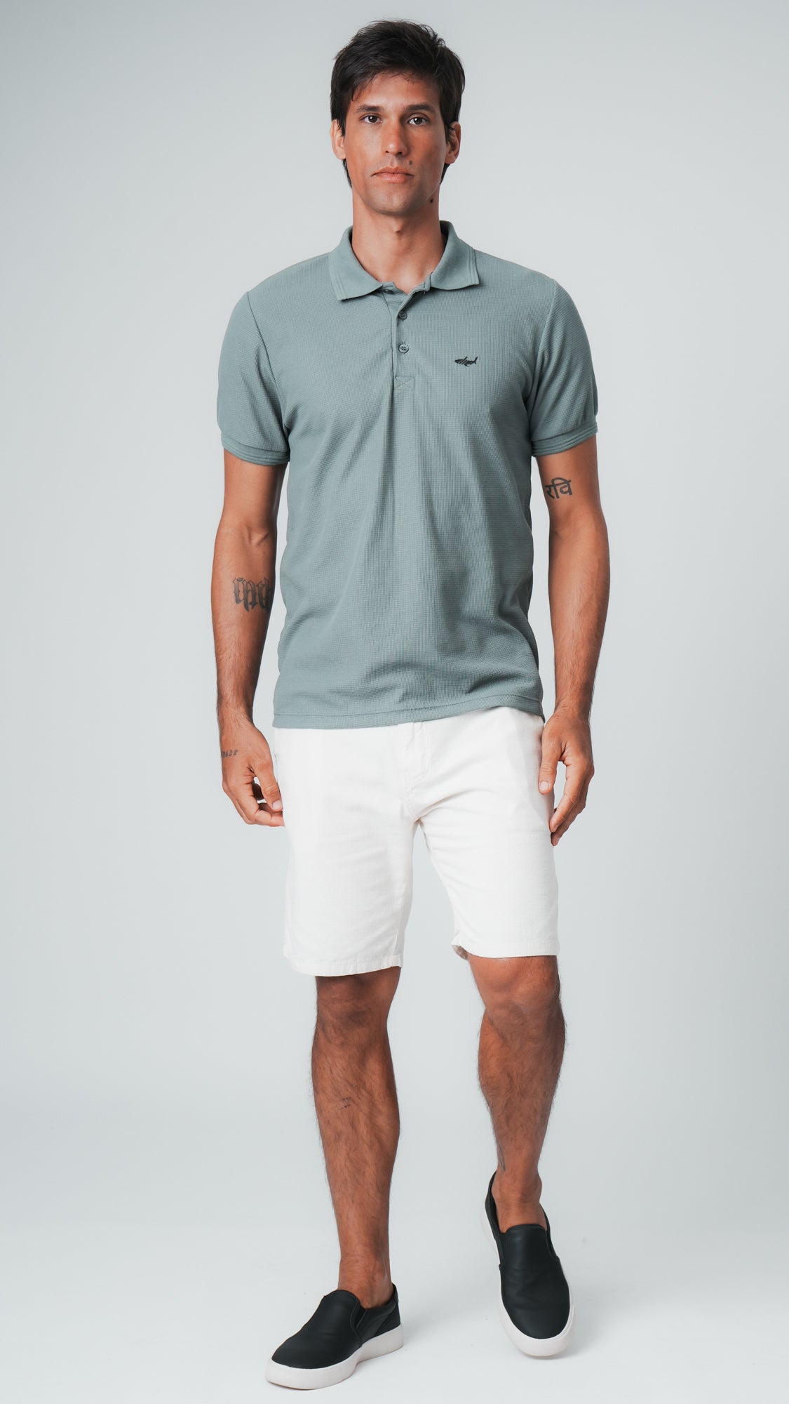 Camisa Polo Colmeia - Verde