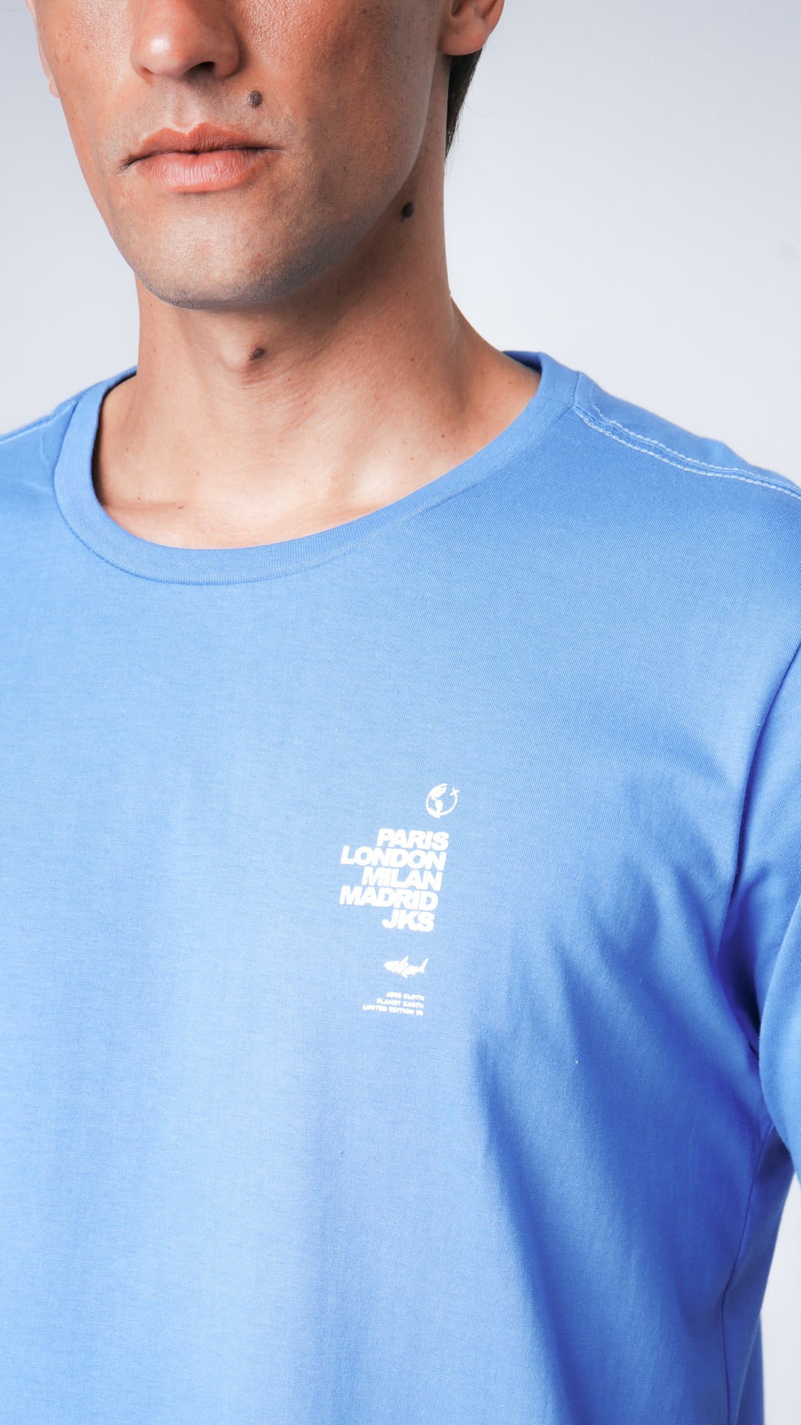 Camiseta Estampada Paris - Azul Royal
