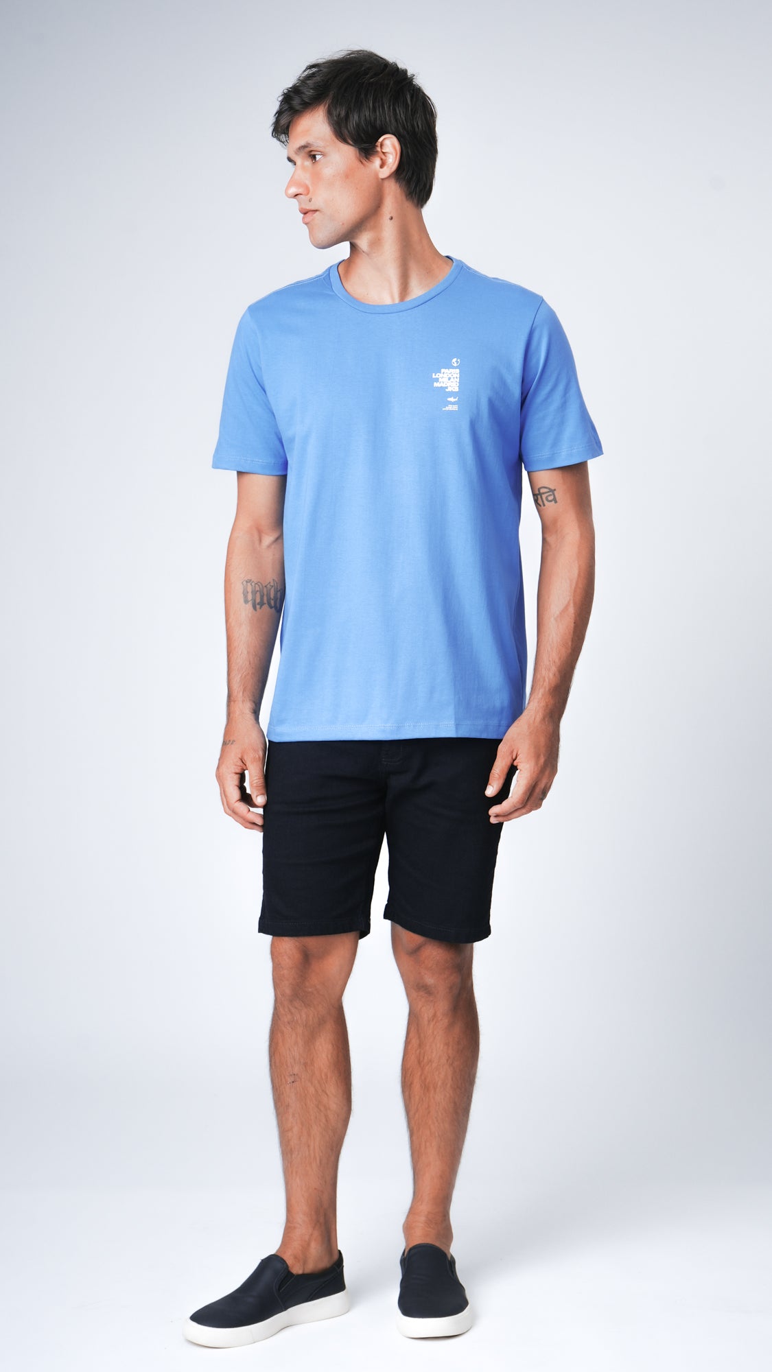 Camiseta Estampada Paris - Azul Royal