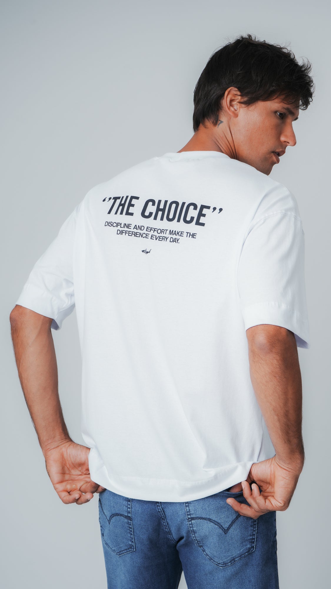 Camiseta Oversized True Choice - Branca