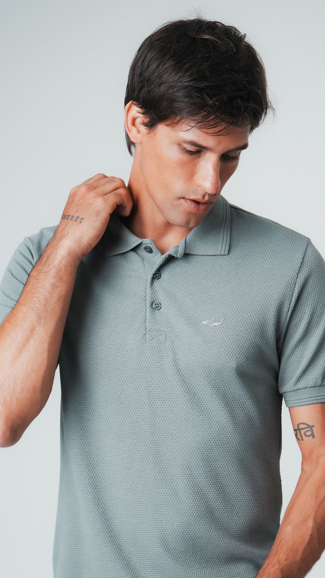 Camisa Polo Colmeia - Verde