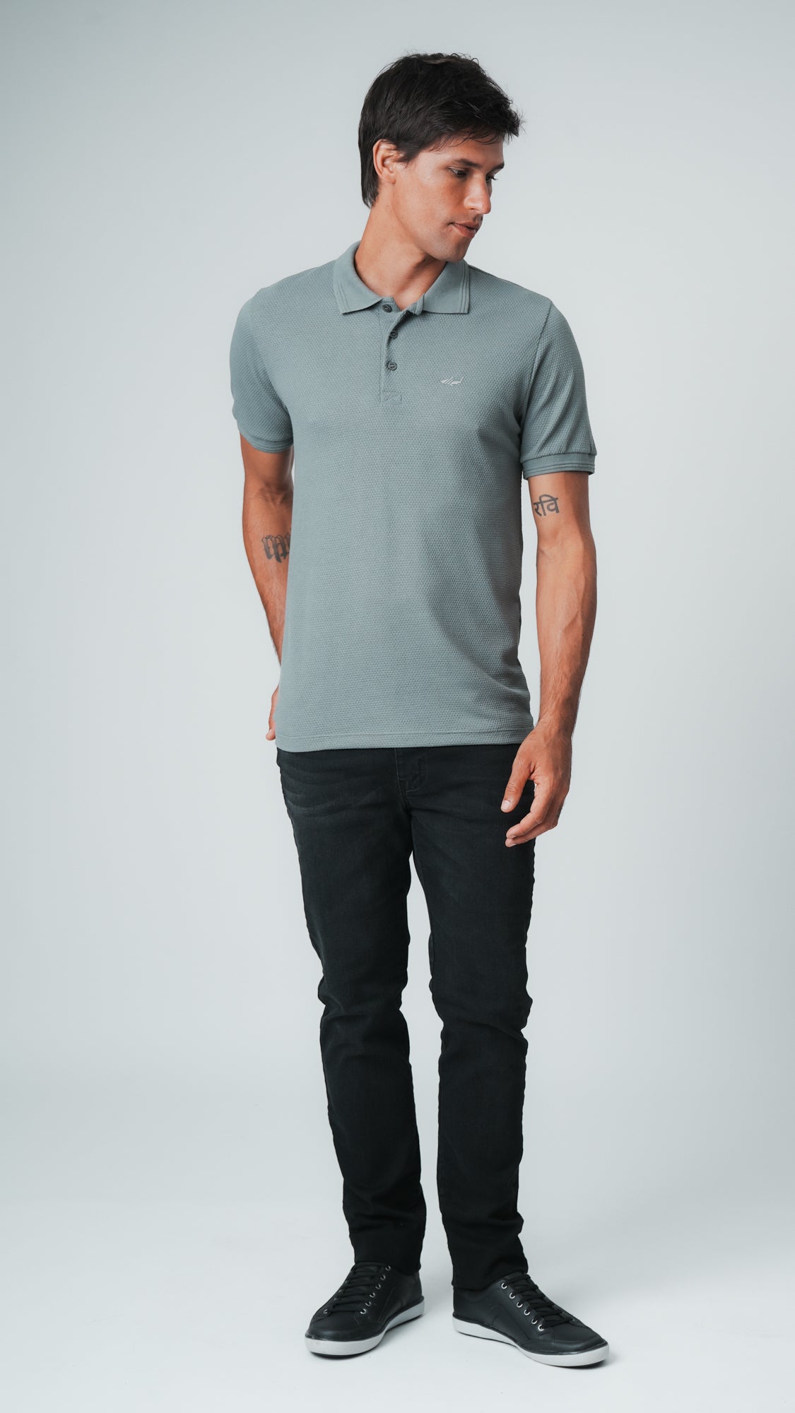 Camisa Polo Colmeia - Verde