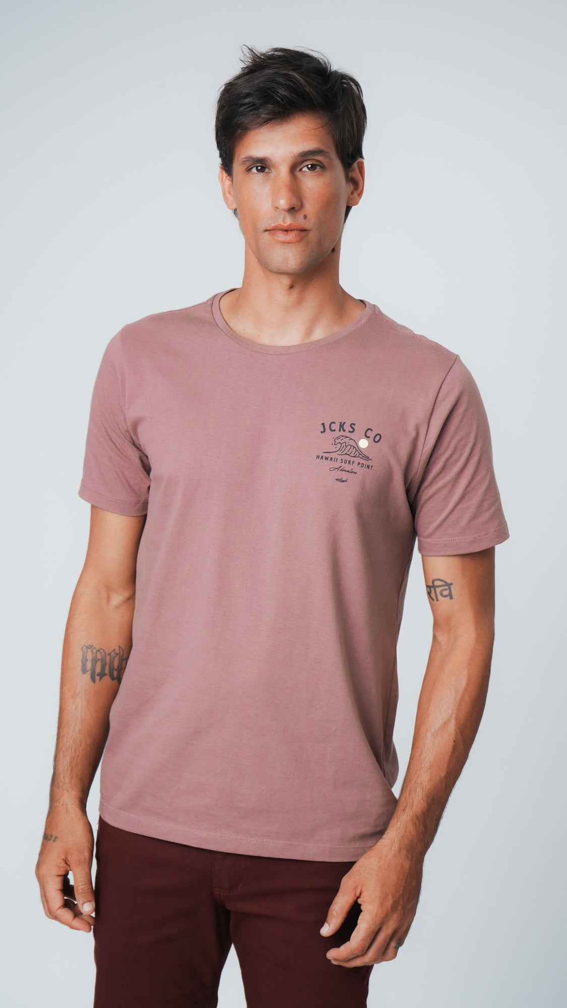 Camiseta Estampada Hawaii - Rosê